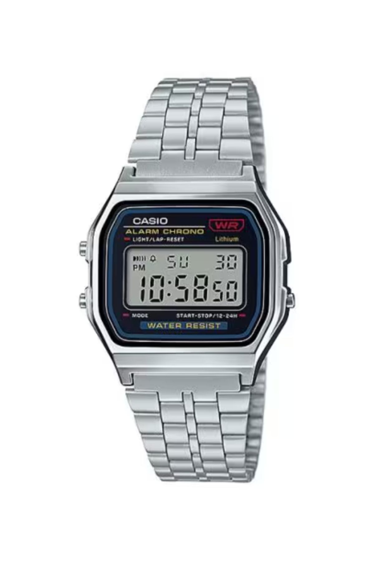 Casio-CASIO Unisex Digital Grey Dial Watch - A159W-N1DF 1