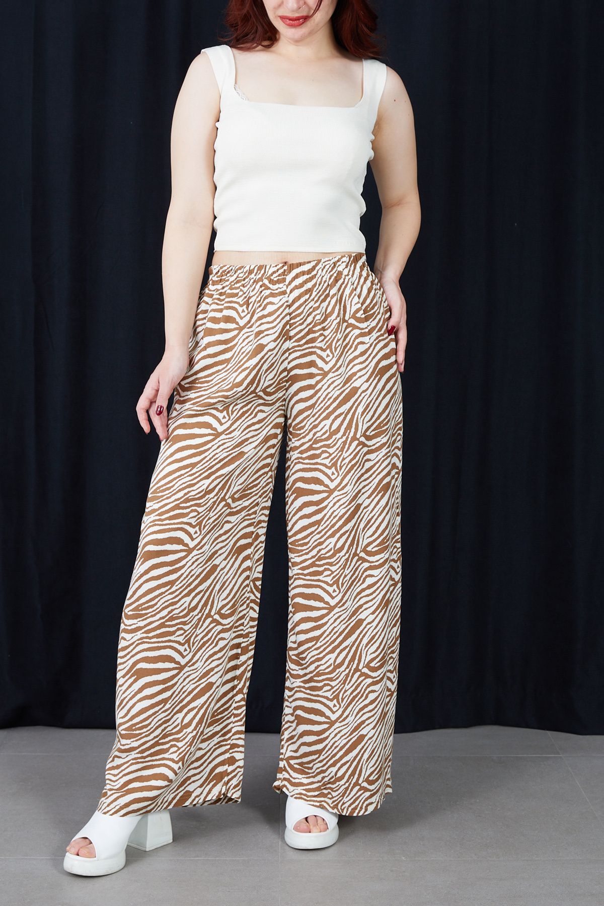 DPARİS Zebra Desen Pantolon