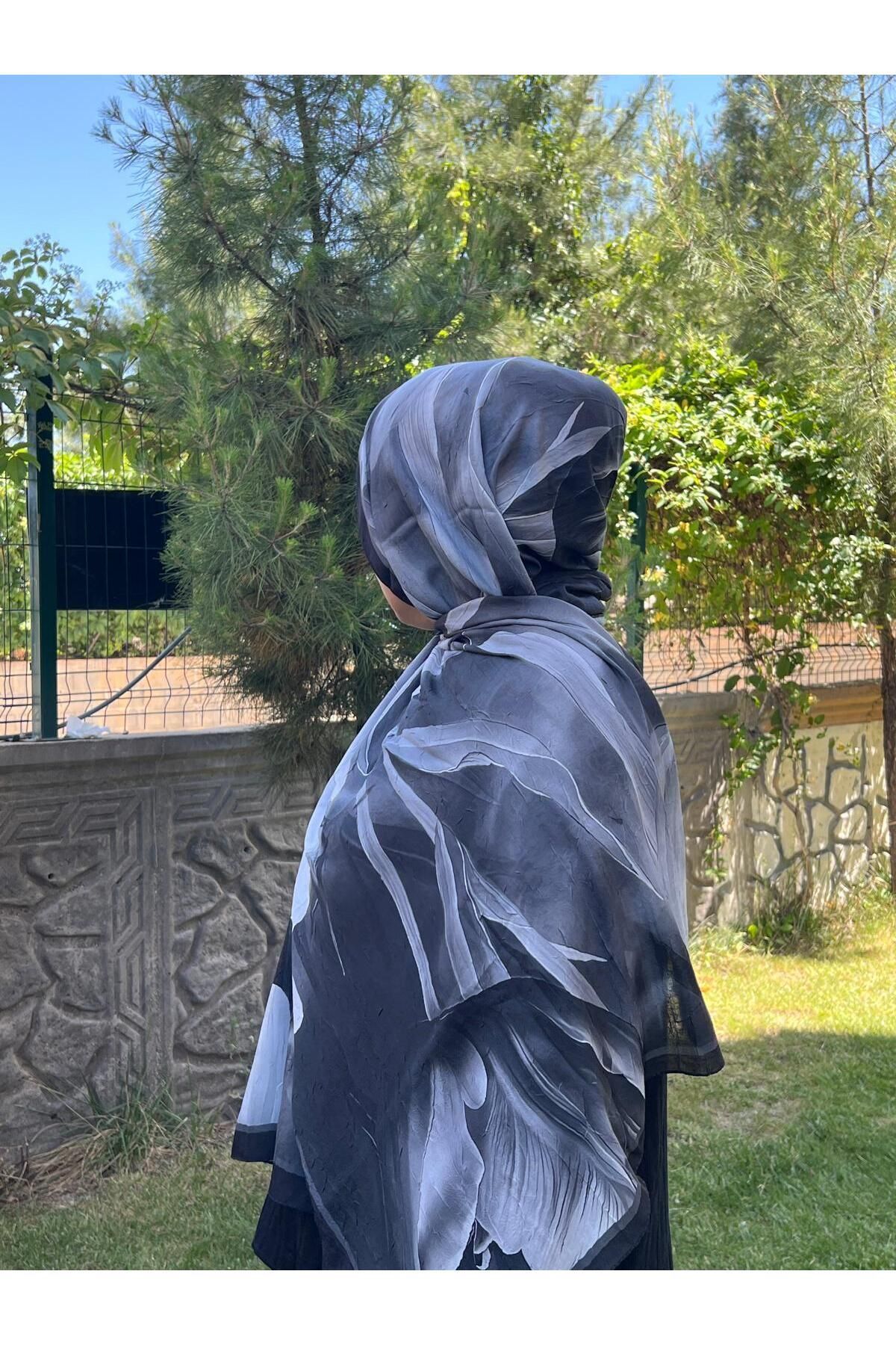 Organic Scarfs Camellia Bambu Kraş Şal