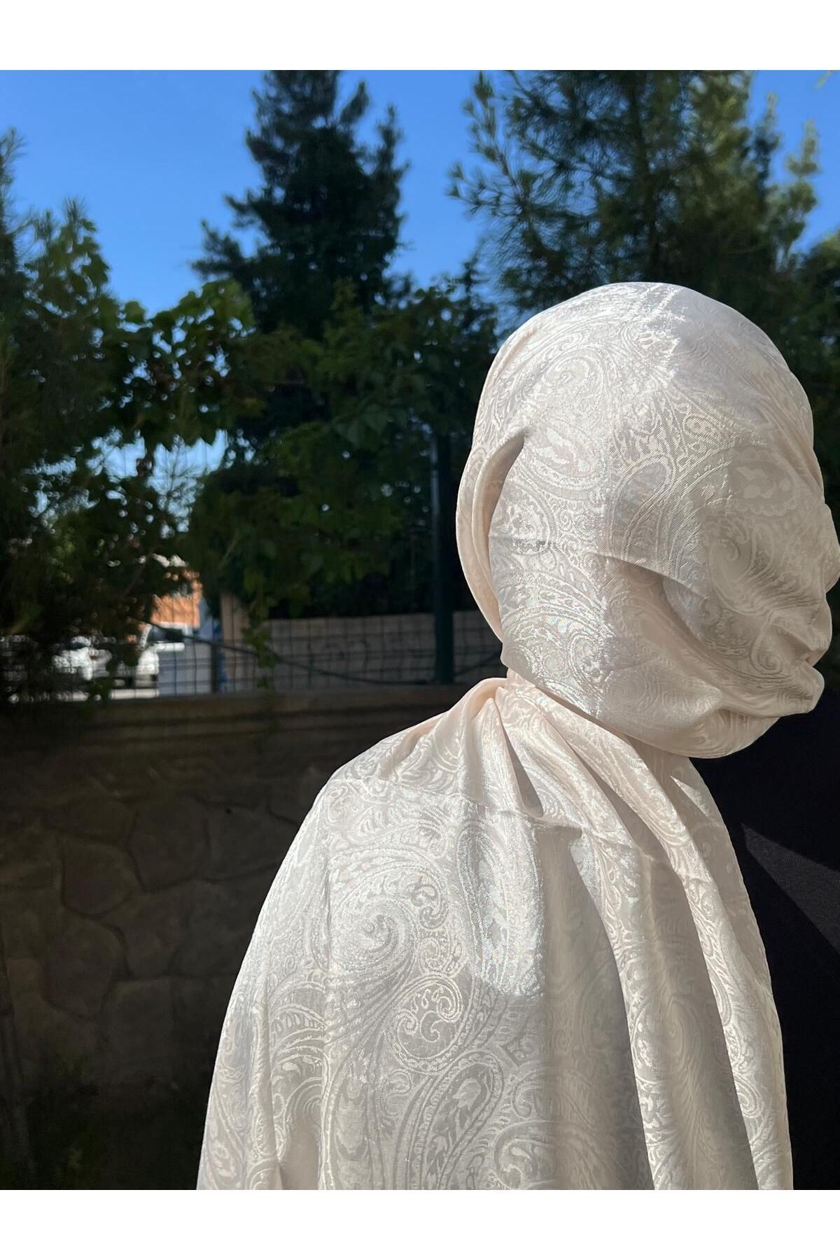 Organic Scarfs Madame Polo- İpeksi Jakarlı Şal