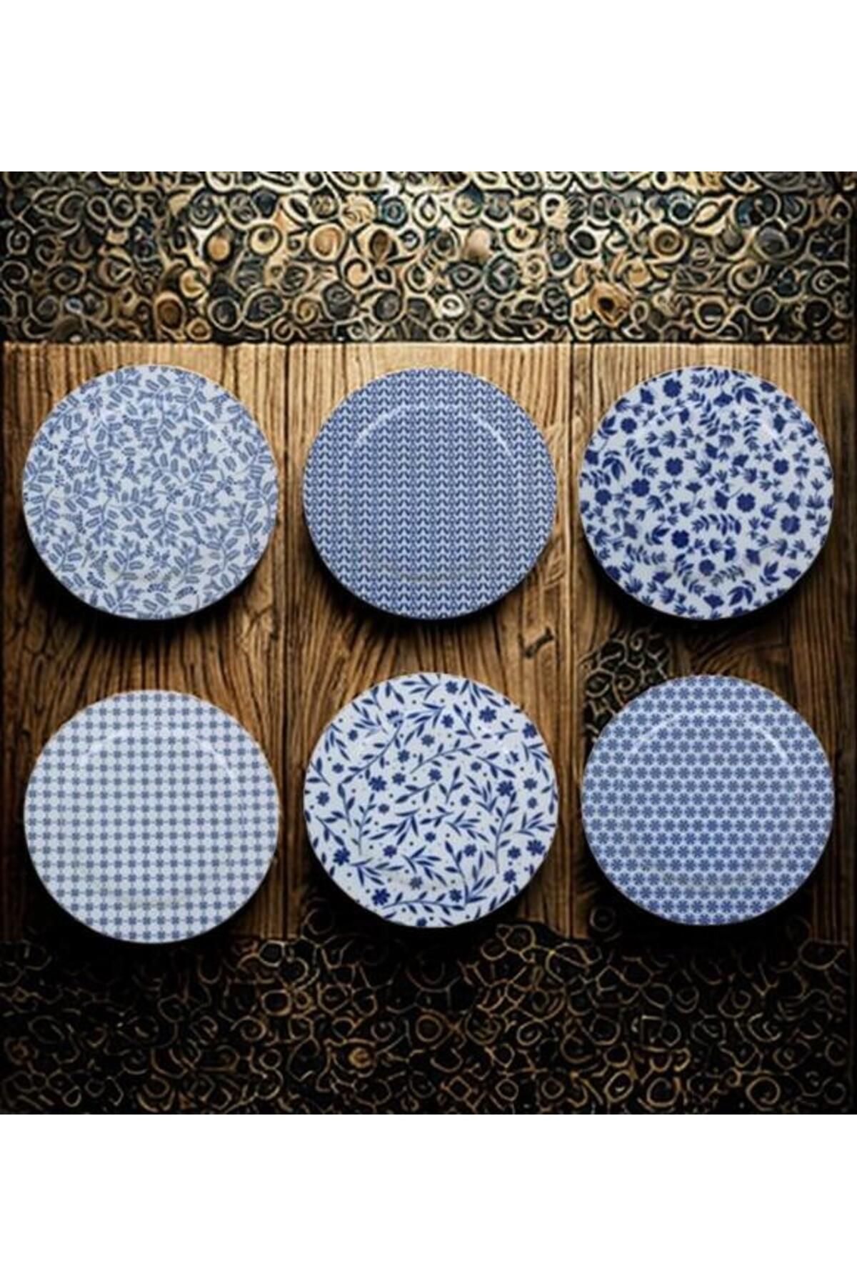 Porland Blue Karma Pasta Tabağı Takımı 15 CM 04POR035254