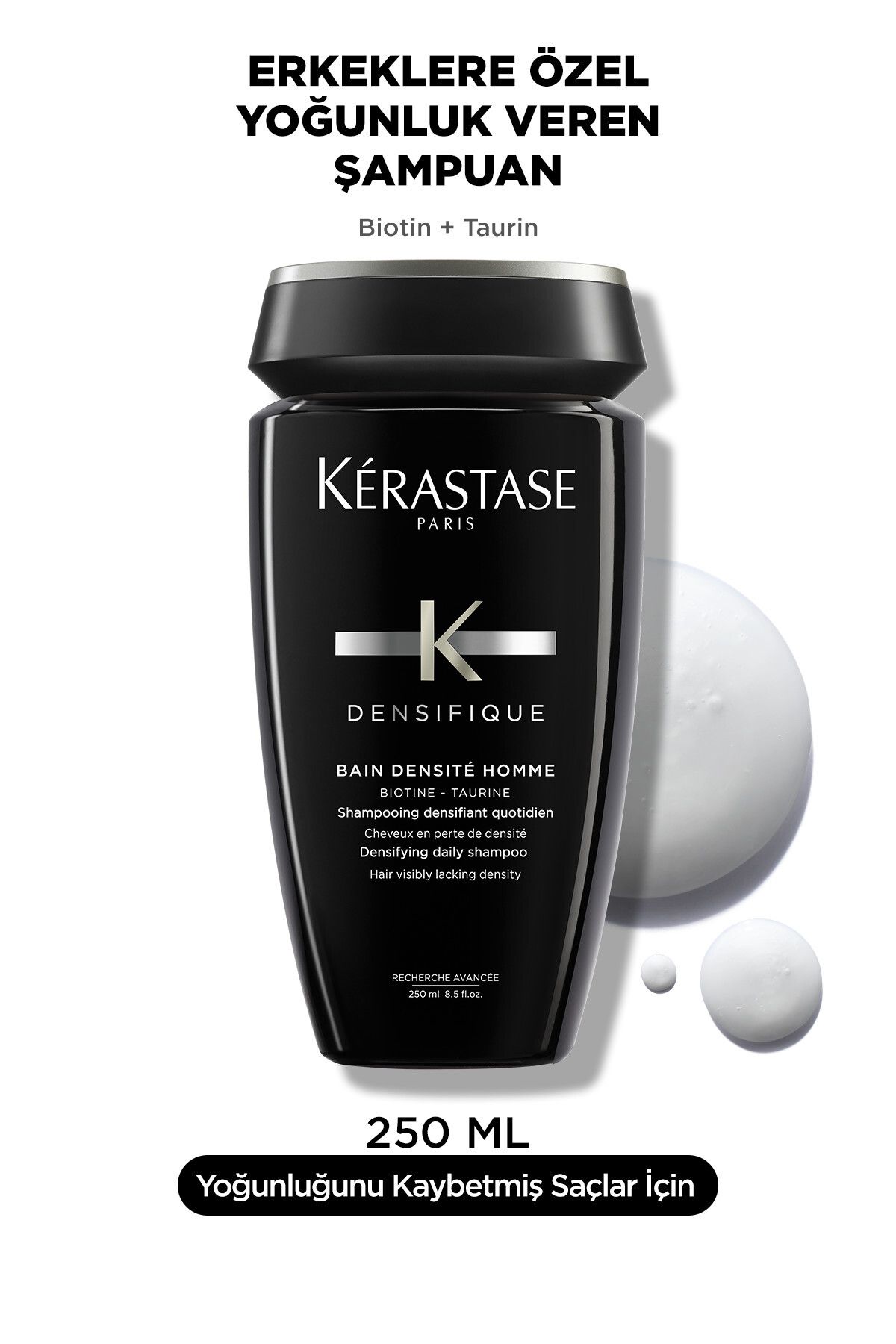 Kerastase Densifique Bain Densité Saç Gürleştiren Erkeklere Özel Şampuan 250 ml