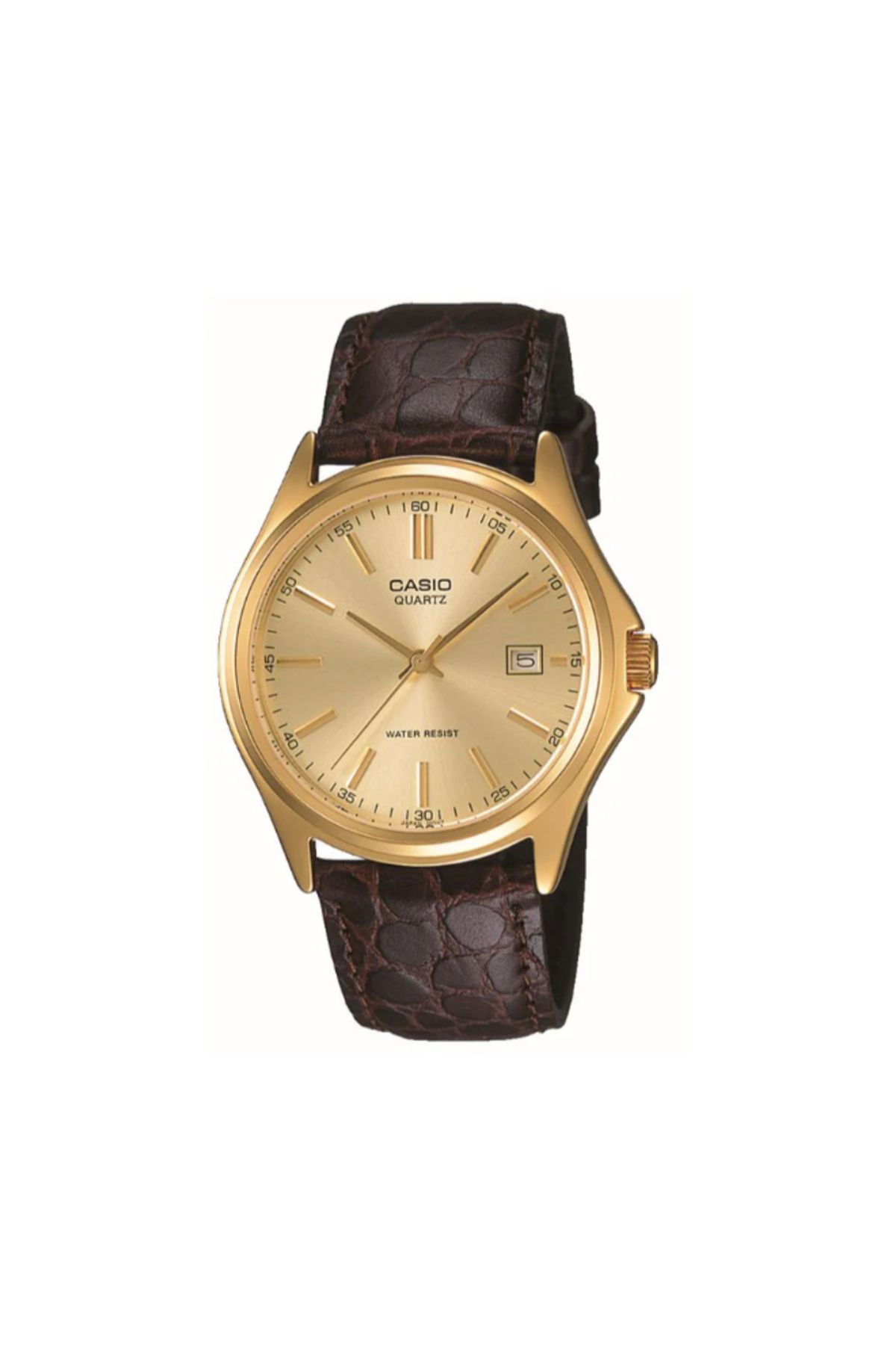 Casio-ساعة كاسيو للرجال بمينا ذهبي تناظري - MTP-1183Q-9A 1