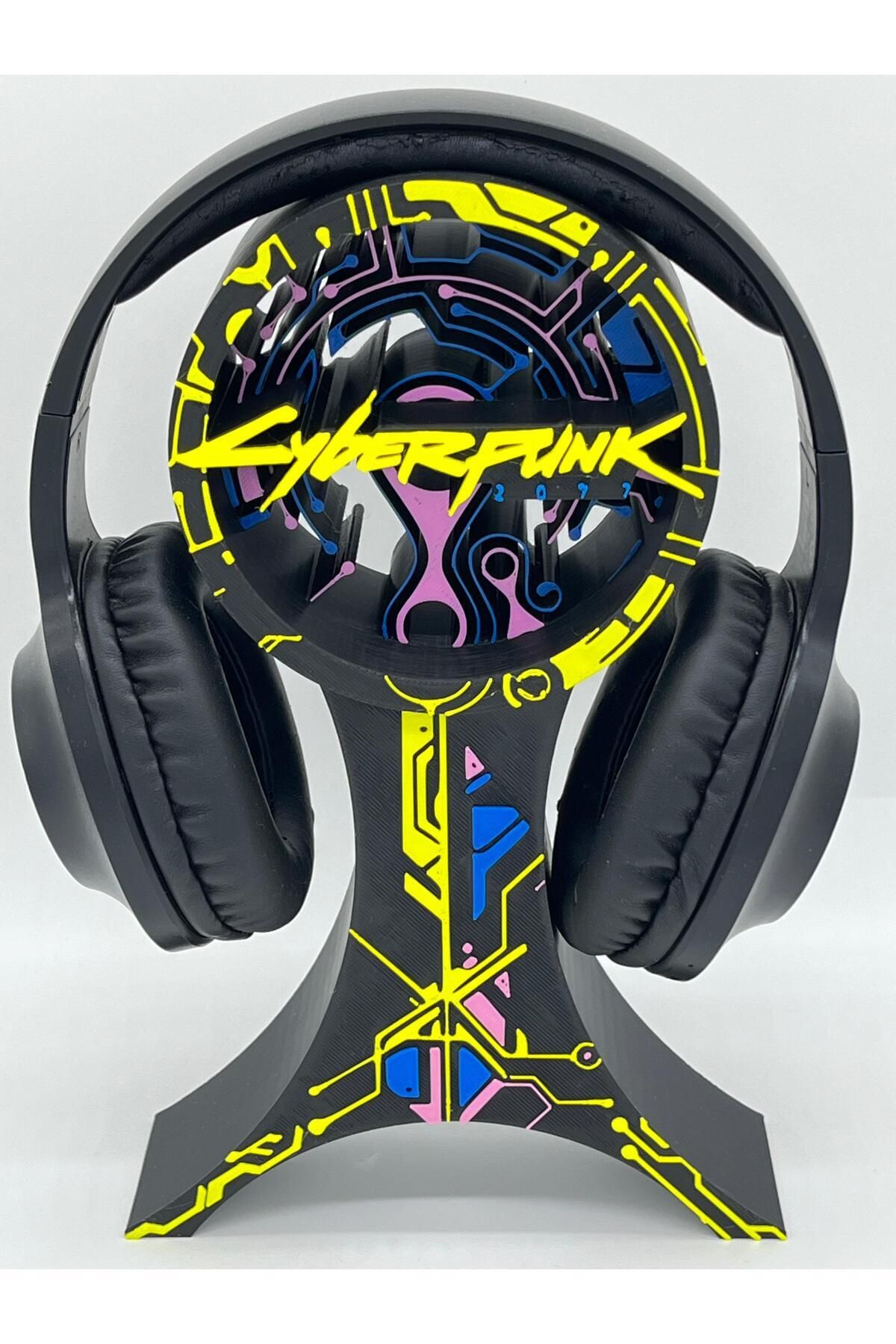 KEMX Kulaklık Standı Kulaklık Tutucu CyberPunk Yayıncı ve Oyuncu Aksesuarı Gaming