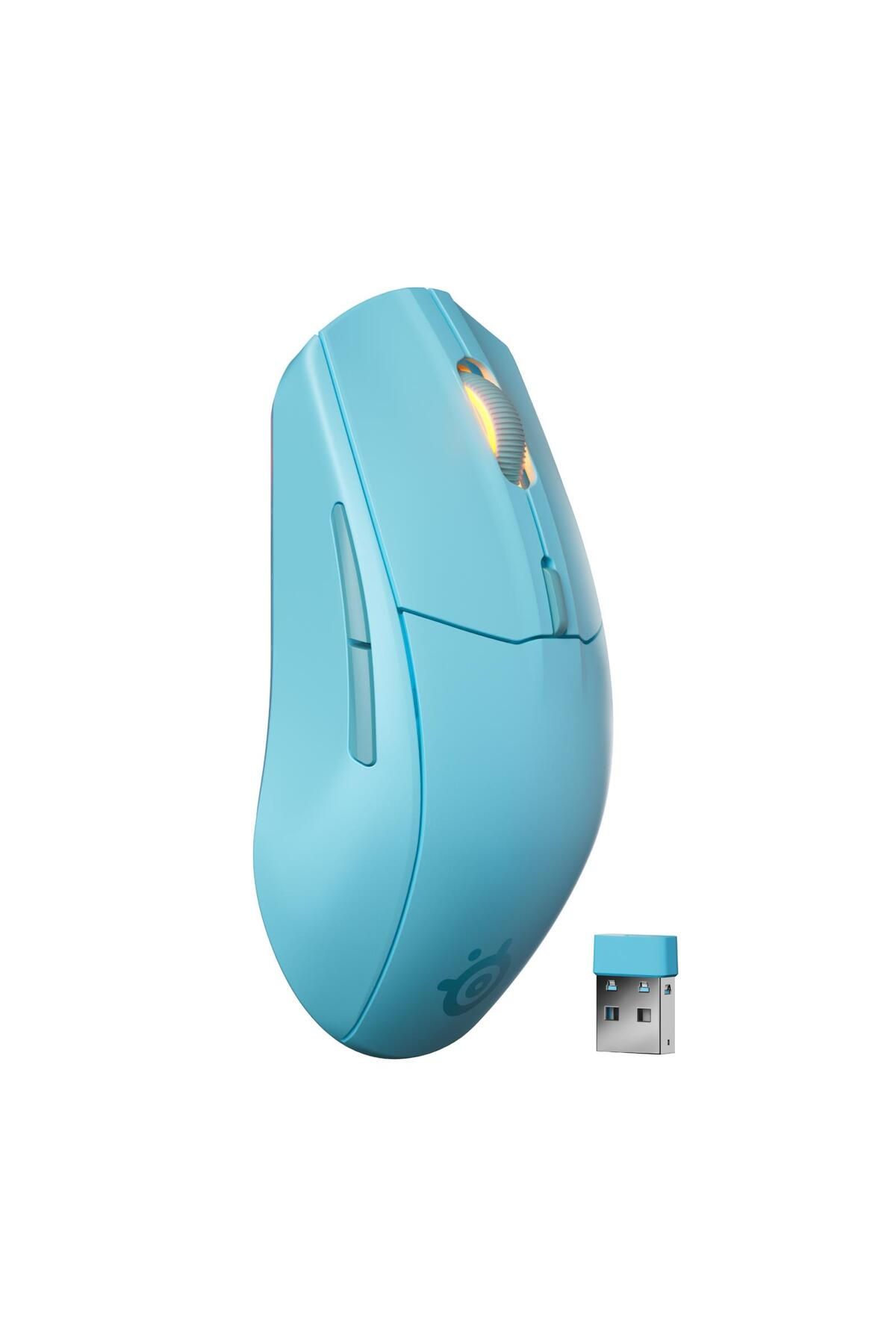 SteelSeries Rival 3 Wireless Gen 2 Gaming Mouse - 2.4GHz ve Bluetooth Bağlantı - Mavi