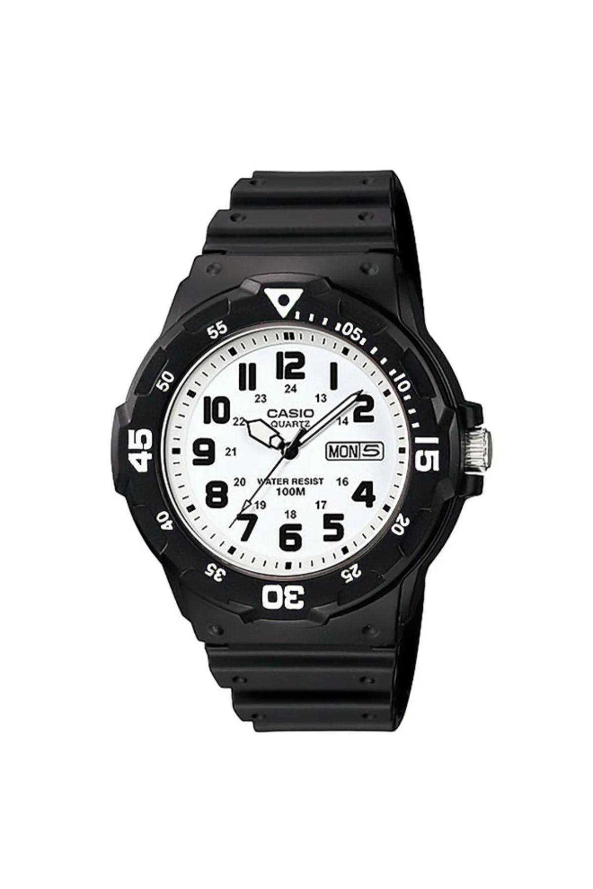 Casio-CASIO Men's Analog White Dial Watch - MRW-200H-7E 1
