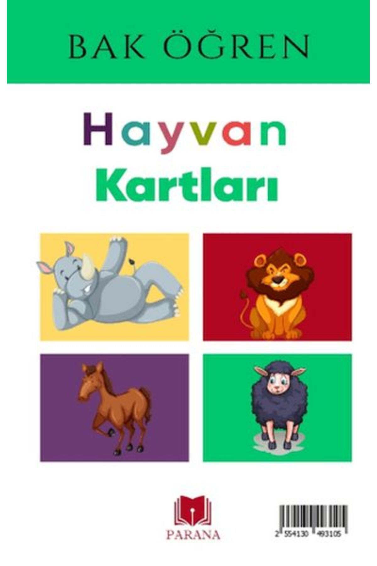 Parana Yayınları Hayvanlar - Bak Öğren Kartları - İlk Bilgilerim