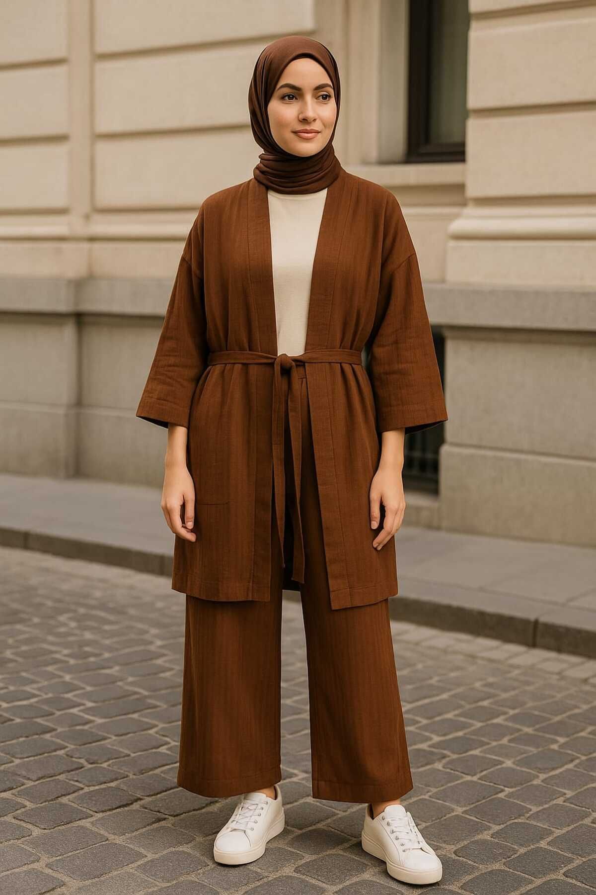 B&C AYAZ BUTİK tesettür kimono