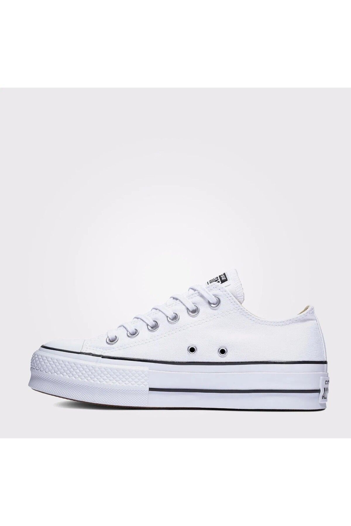 اسنیکر سفید زنانه چاک تیلور همه لباسهای چرمی ستاره ای سیاه کفش ورزشی Converse
