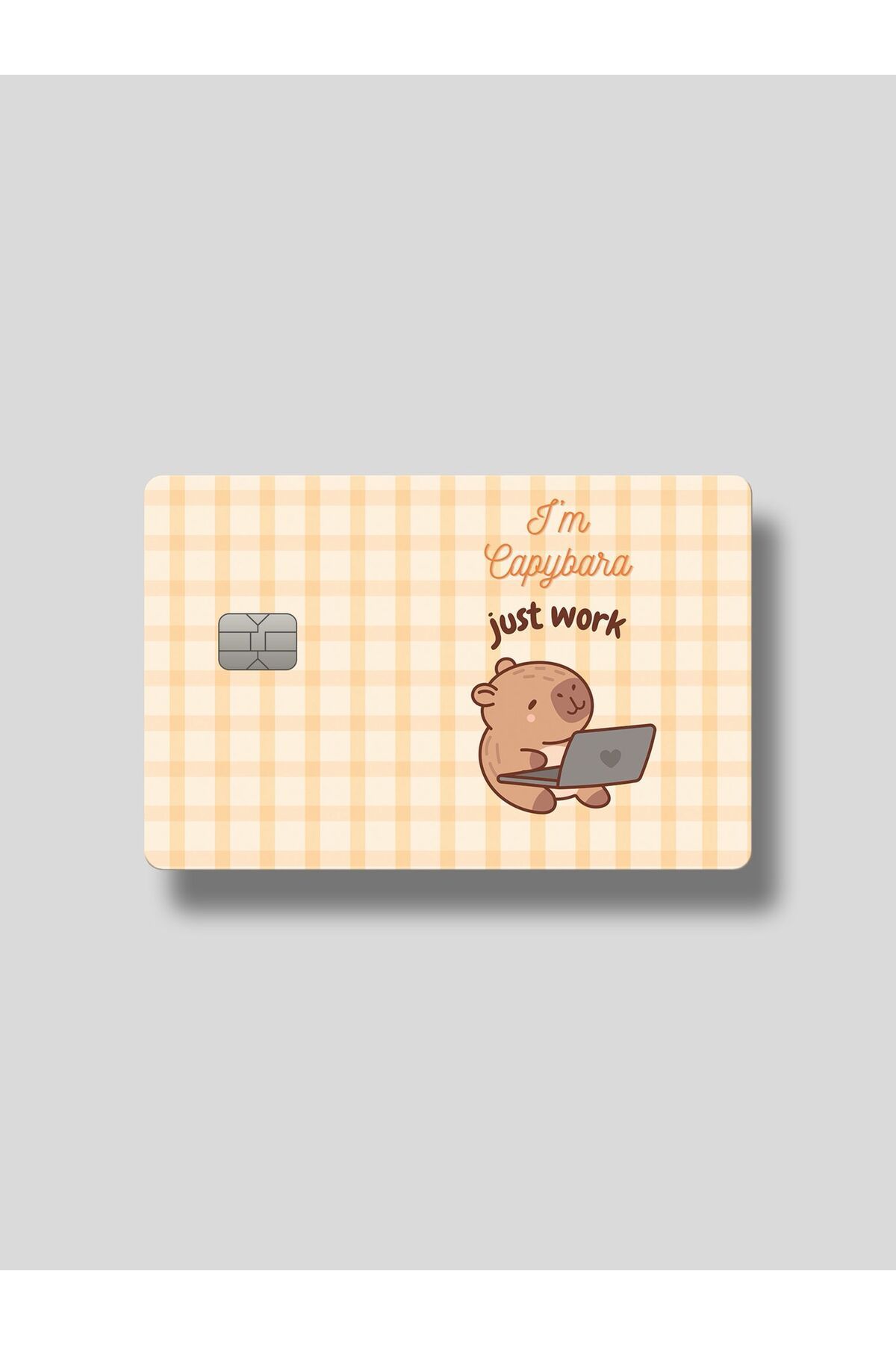 Planet Butik Capybara Work Kart Kaplama Sticker