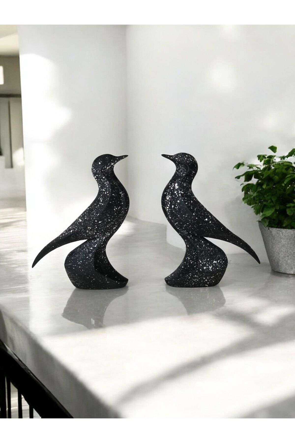 Eka Design İkili Kuş Biblo - Dekoratif Ikili Kuş Biblo (15 CM)