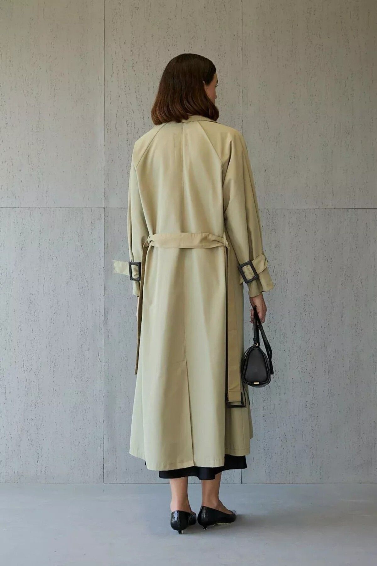 FERHEL Kadın Pera Oversize Trençkot 18-1001
