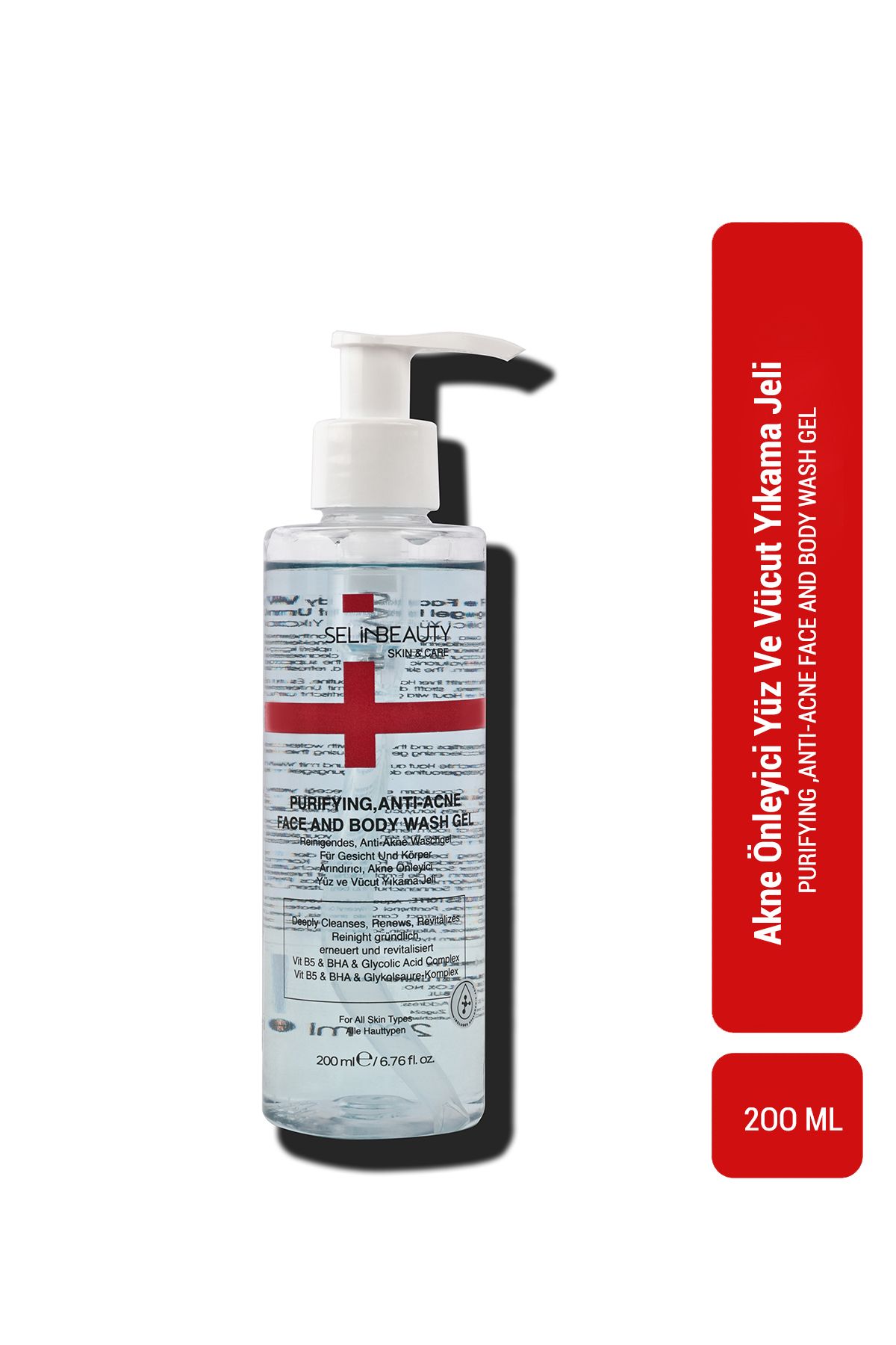 Selin Beauty Skin&Care Akne Önleyici Yüz Ve Vücut Yıkama Jeli