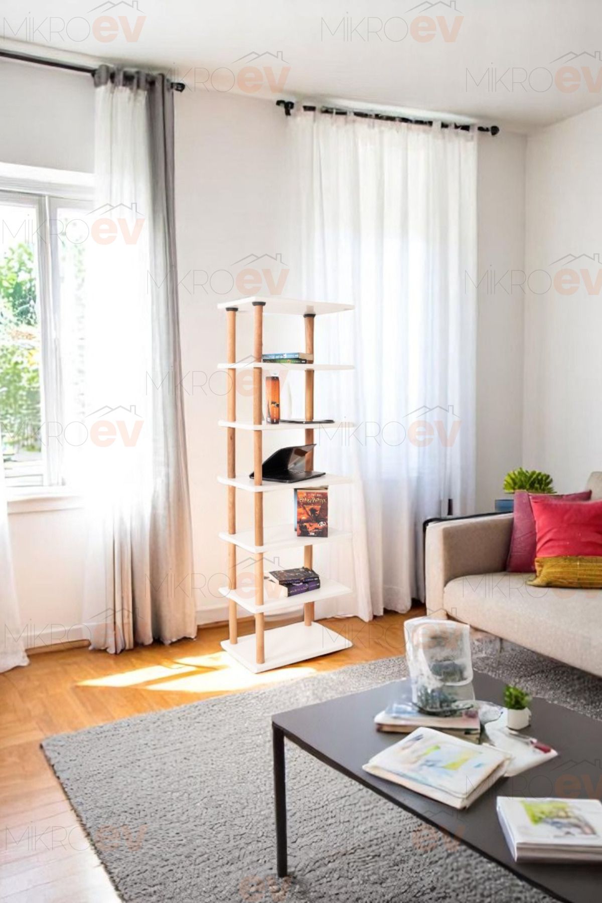 MikroEv Pia Beyaz Çok Amaçlı Köşe 50*34
