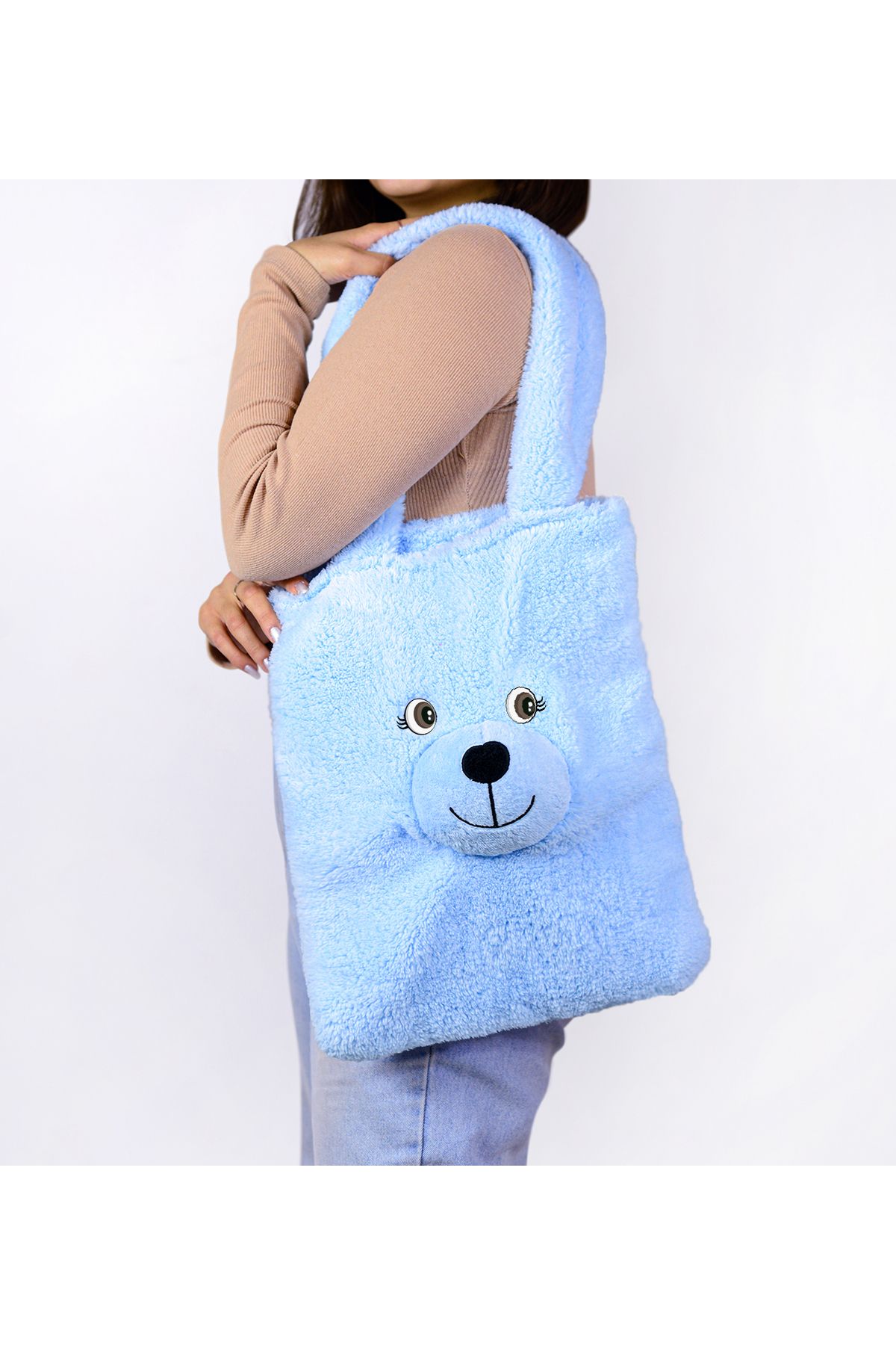 Özgüner Oyuncak Yumuşacık Peluş Ayıcıklı Omuz Çanta