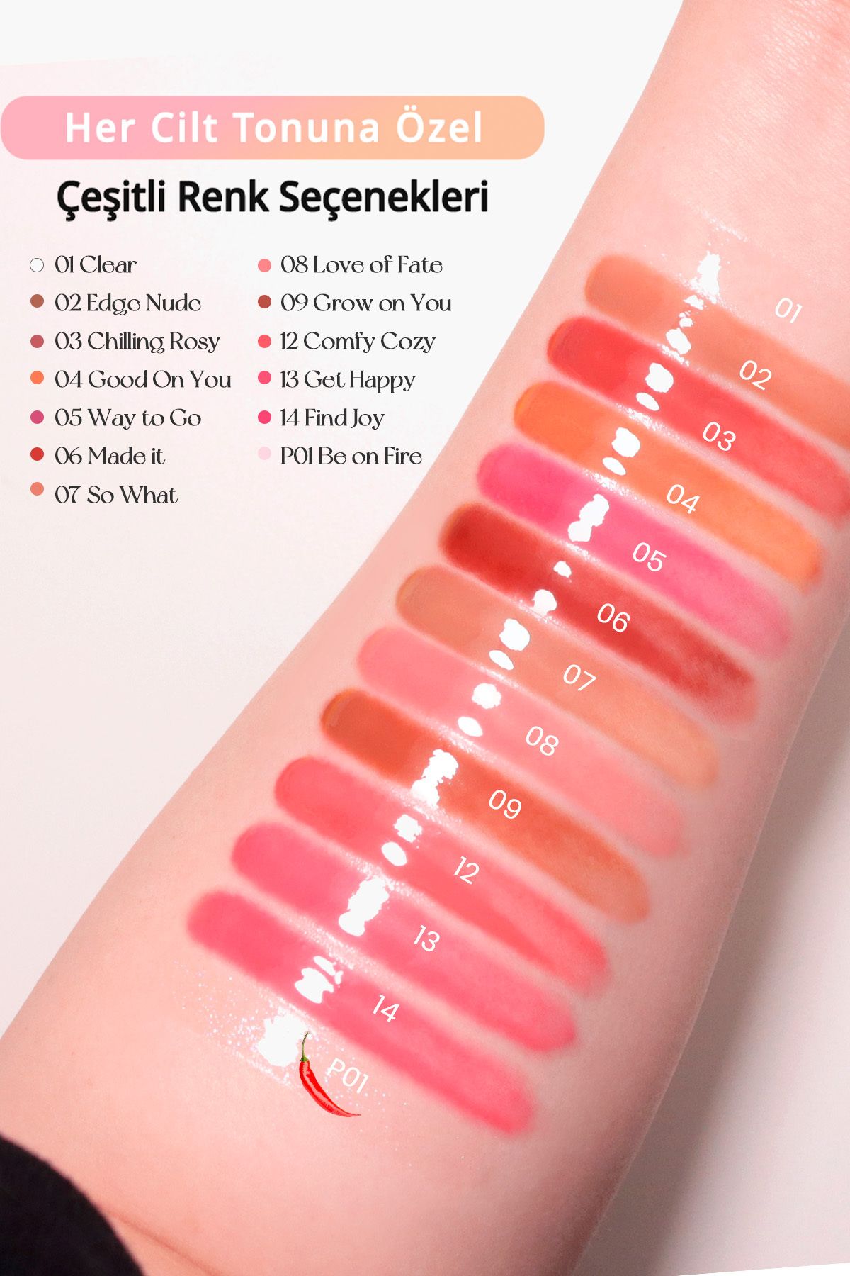 PERIPERA-Peripera Ink Glasting Lip Gloss - Full and Shiny Appearance for Lips (1 Clear) 4