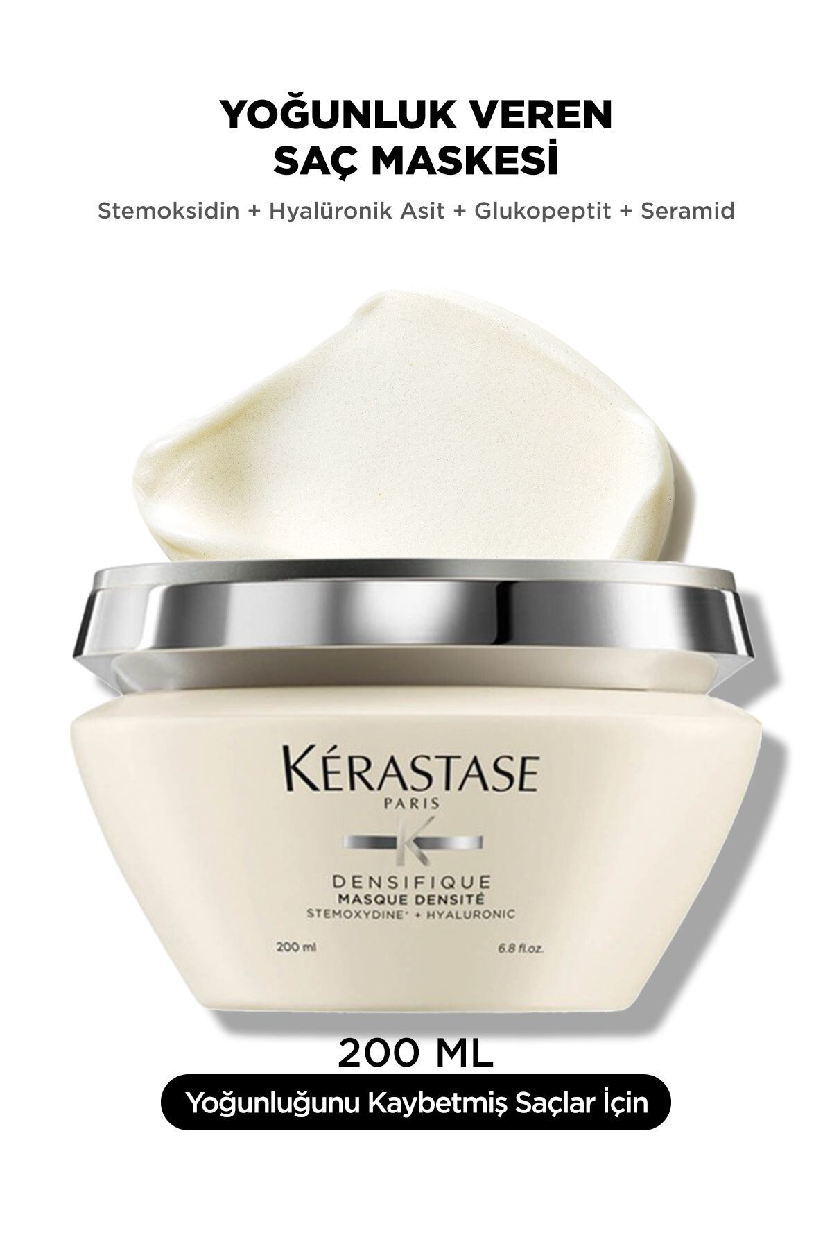 Kerastase Densifique Masque Saça Doku,Hacim ve Dayanıklılık Kazandıran Özel Saç Maskesi 200 ml
