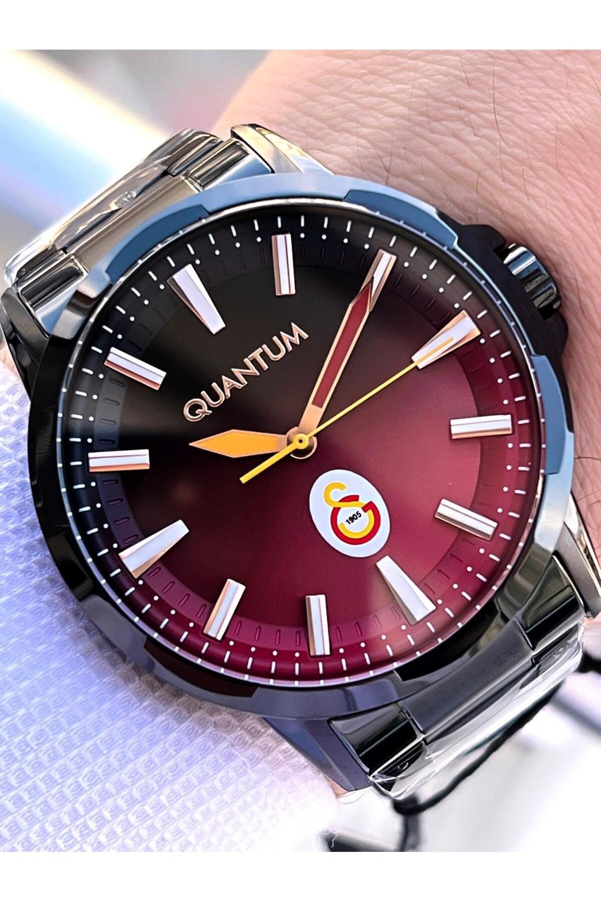 Quantum Galatasaraylı Lisanslı Kasa Ve Kordon Çelik 2 Yıl Garantili Taraftar Kol Saat GS.1905.680
