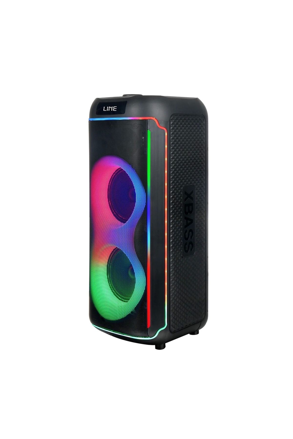 zore Gd-2606 Dijital Led Göstergeli Fm Radyolu Mikrofonlu Rgb Tws Çift 6.5 Inç Stereo Bass Kablosuz