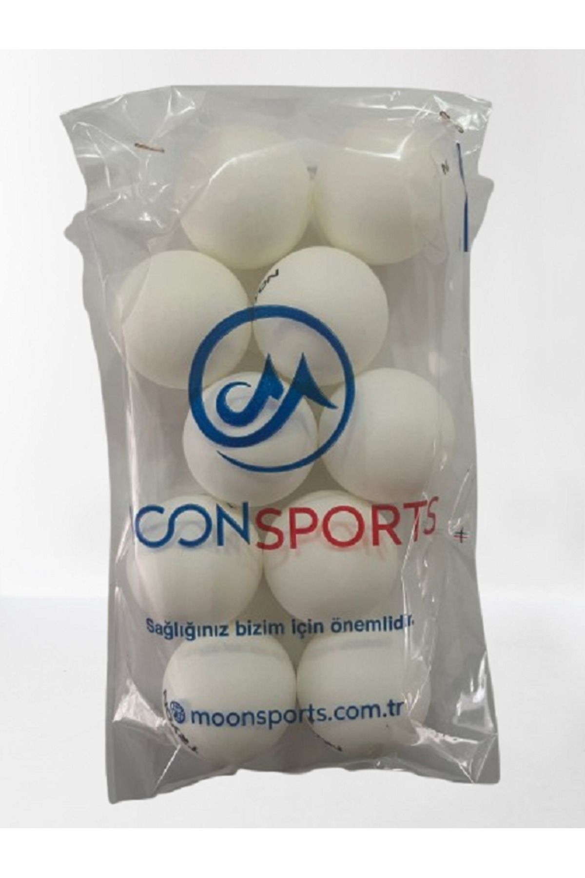 MOONSPORTS Beyaz Masa Tenisi Topu 1 Paket (10 Adet Top) Pinpon Topu Tryon