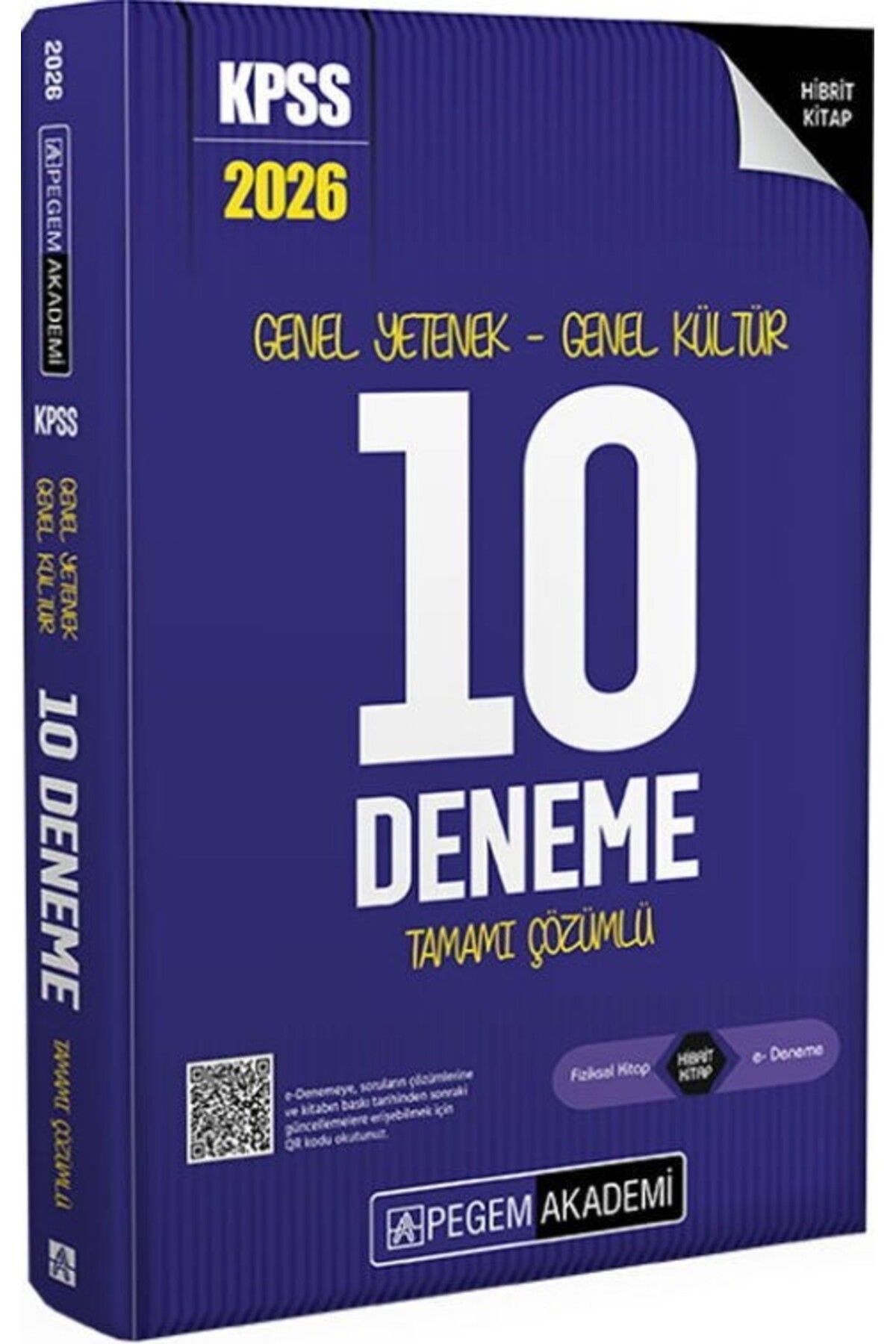 Ankara Kitap Merkezi 2026 KPSS Genel Yetenek Genel Kültür Tamamı Çözümlü 10 Deneme Pegem Yayınları
