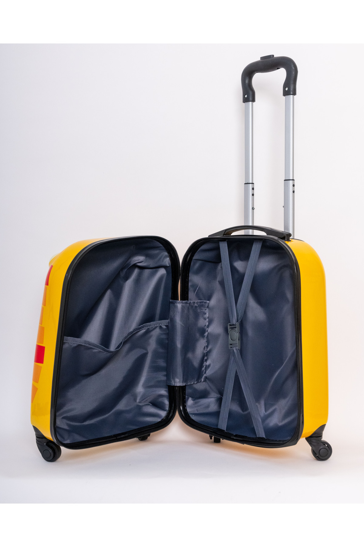 Mnuk-Zoo Lion Hard-sided Polycarbonate Kids Trolley Bag-16 Inches- Yellow 4