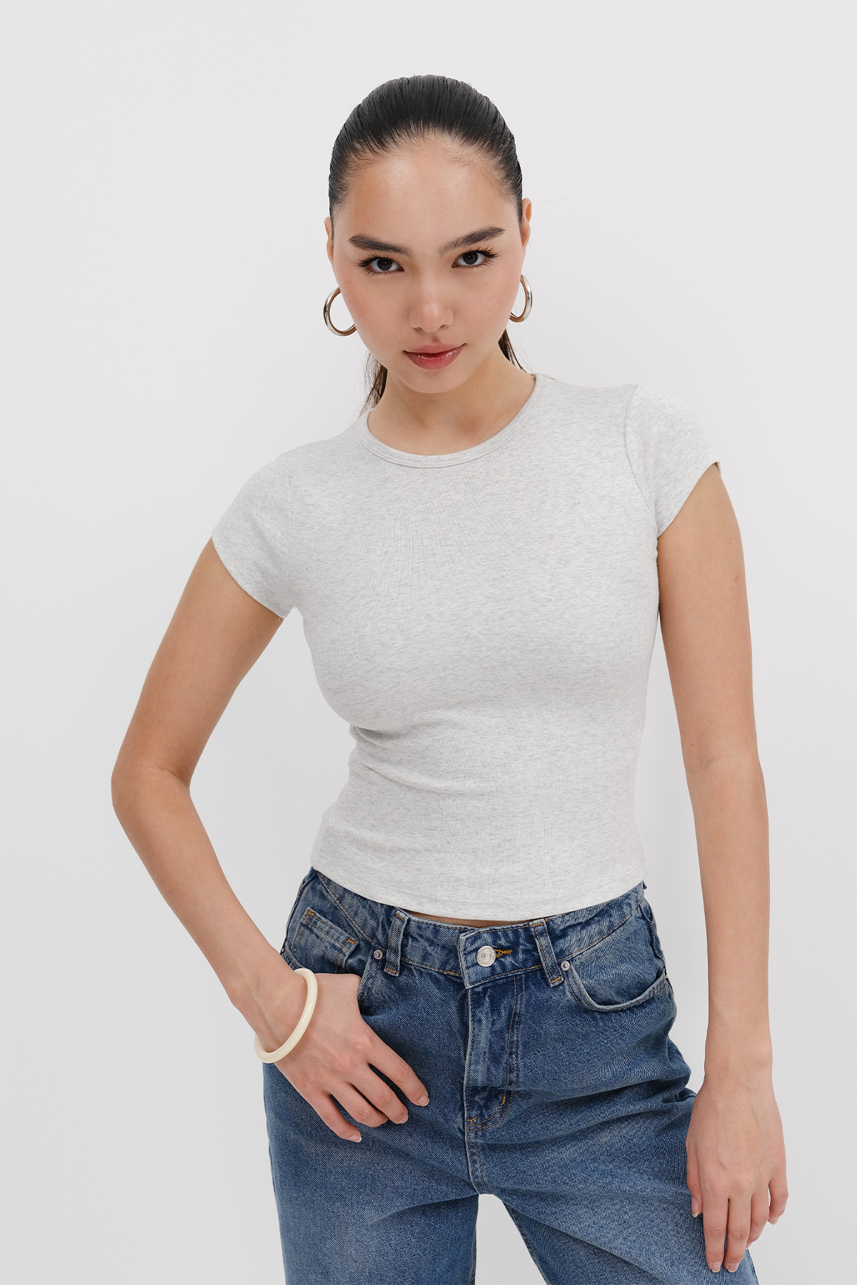 Addax  Kısa Kollu Basic T-shirt P1742-L10 - Görsel 2