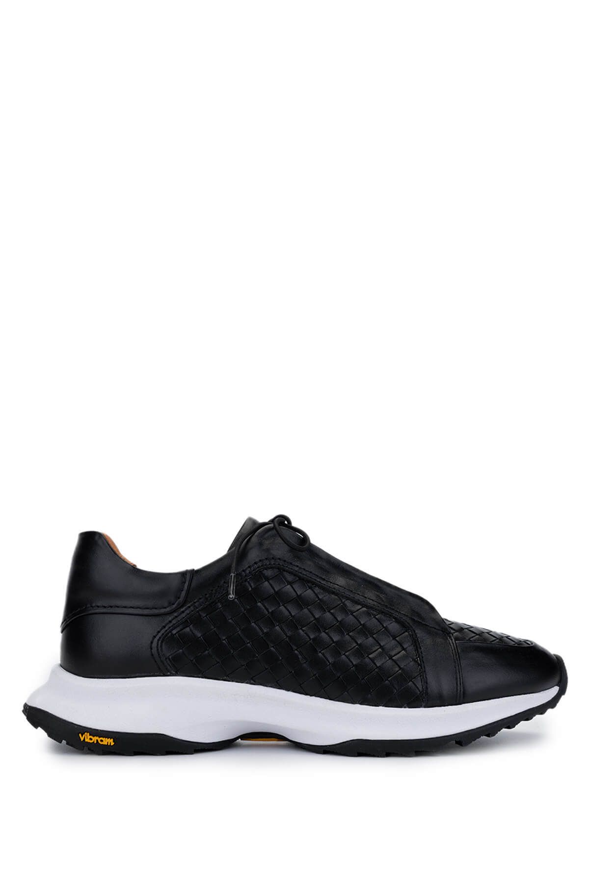 Tamer Tanca Erkek Hakiki Deri Siyah Sneakers & Spor Ayakkabı