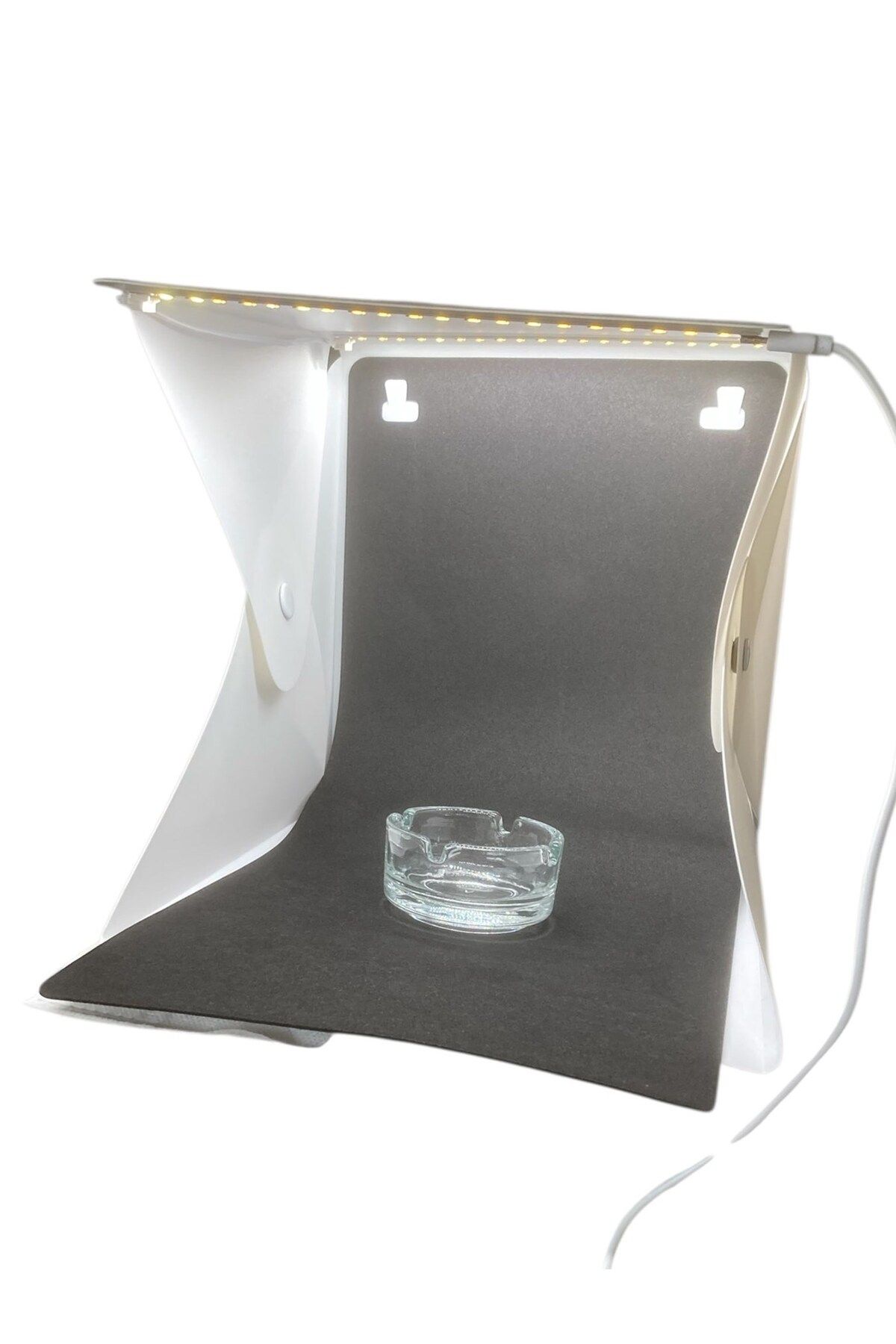 Senin Dükkanın Mini Stüdyo Led Işıklı Ürün Fotoğraf Çekim Çadırı Pratik Katlanabilir 30x30