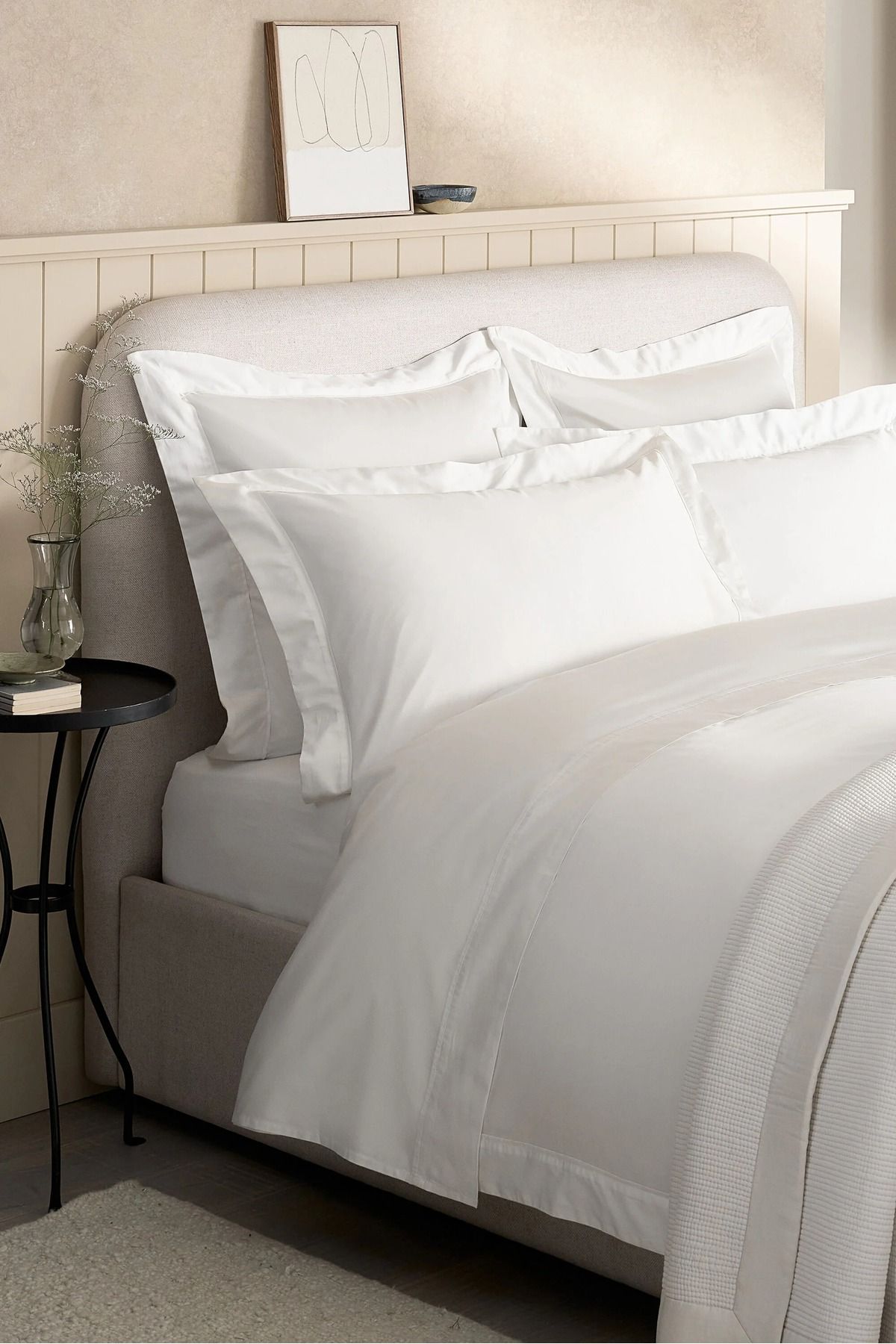 THE WHITE COMPANY Pembridge Supima Düz Çarşaf, 400 İplik Sayısı, Lüks Yumuşaklık
