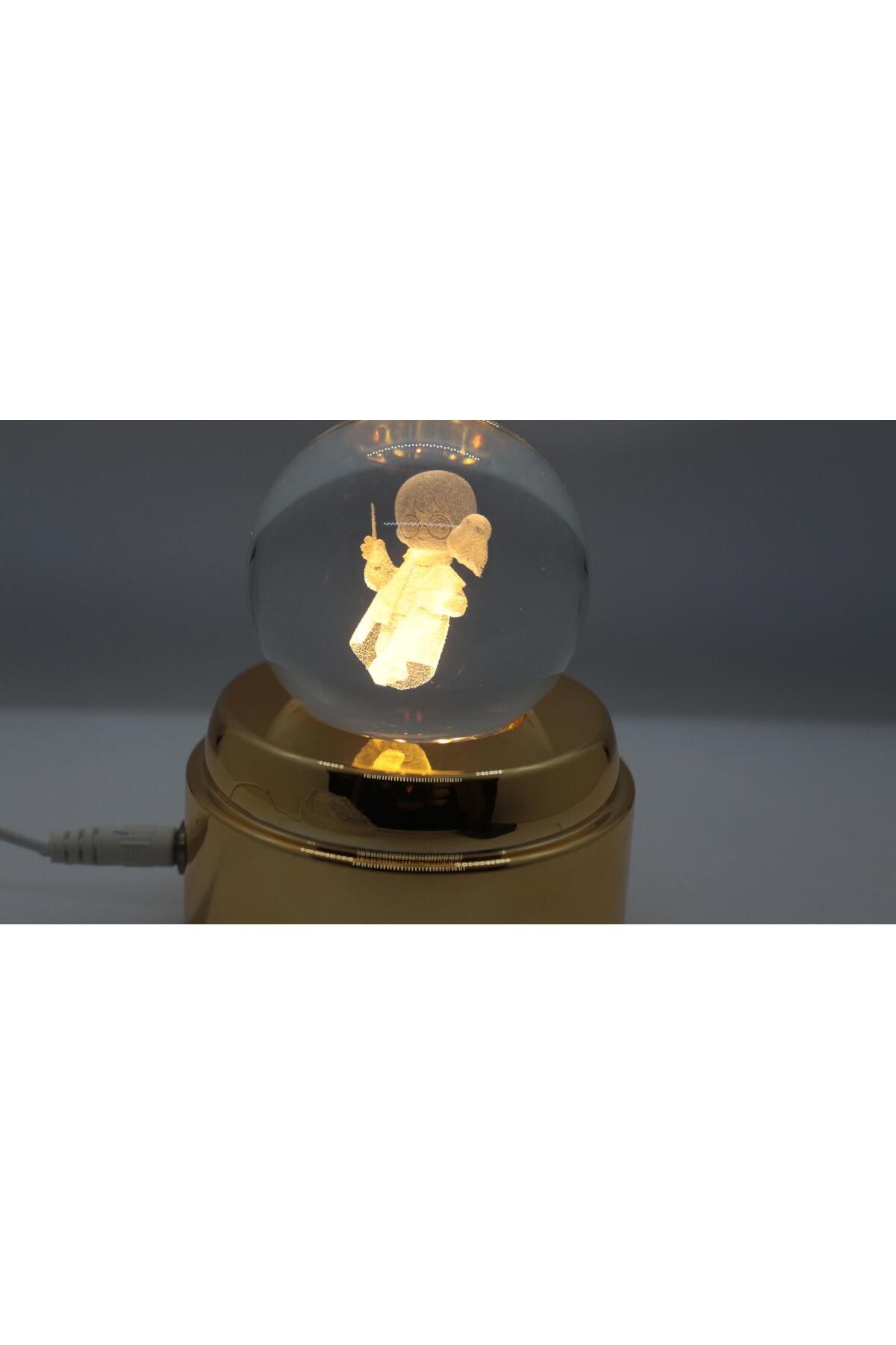 shop KRISTAL CAM LED IŞIKLI DÖNEN KÜRE HEDİYELİK -HARRY POTTER 3D