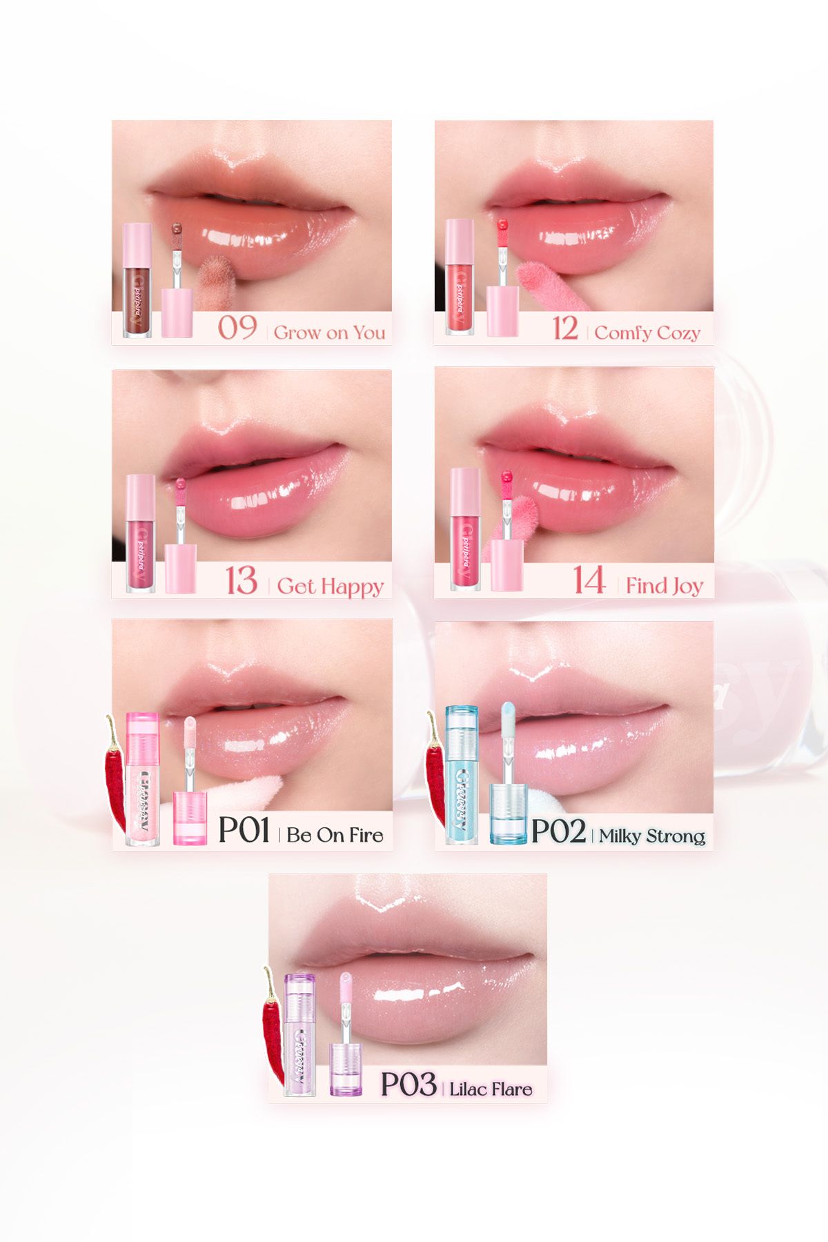 PERIPERA-Peripera Ink Glasting Lip Gloss - Full and Shiny Appearance for Lips (1 Clear) 6