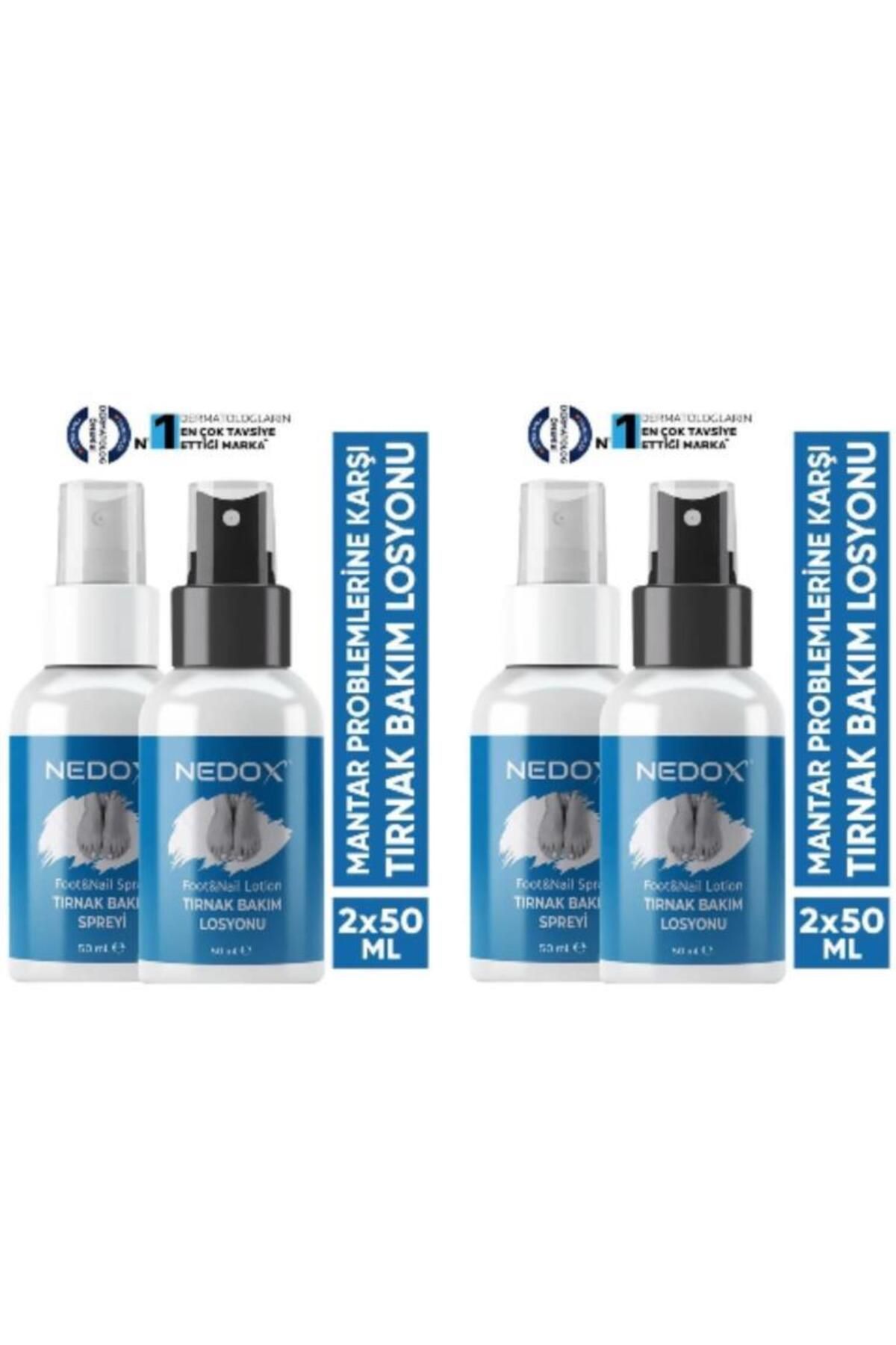 NEDOX 2 Adet Tırnak Bakım Spreyi Ve Losyonu 50ml+50ml