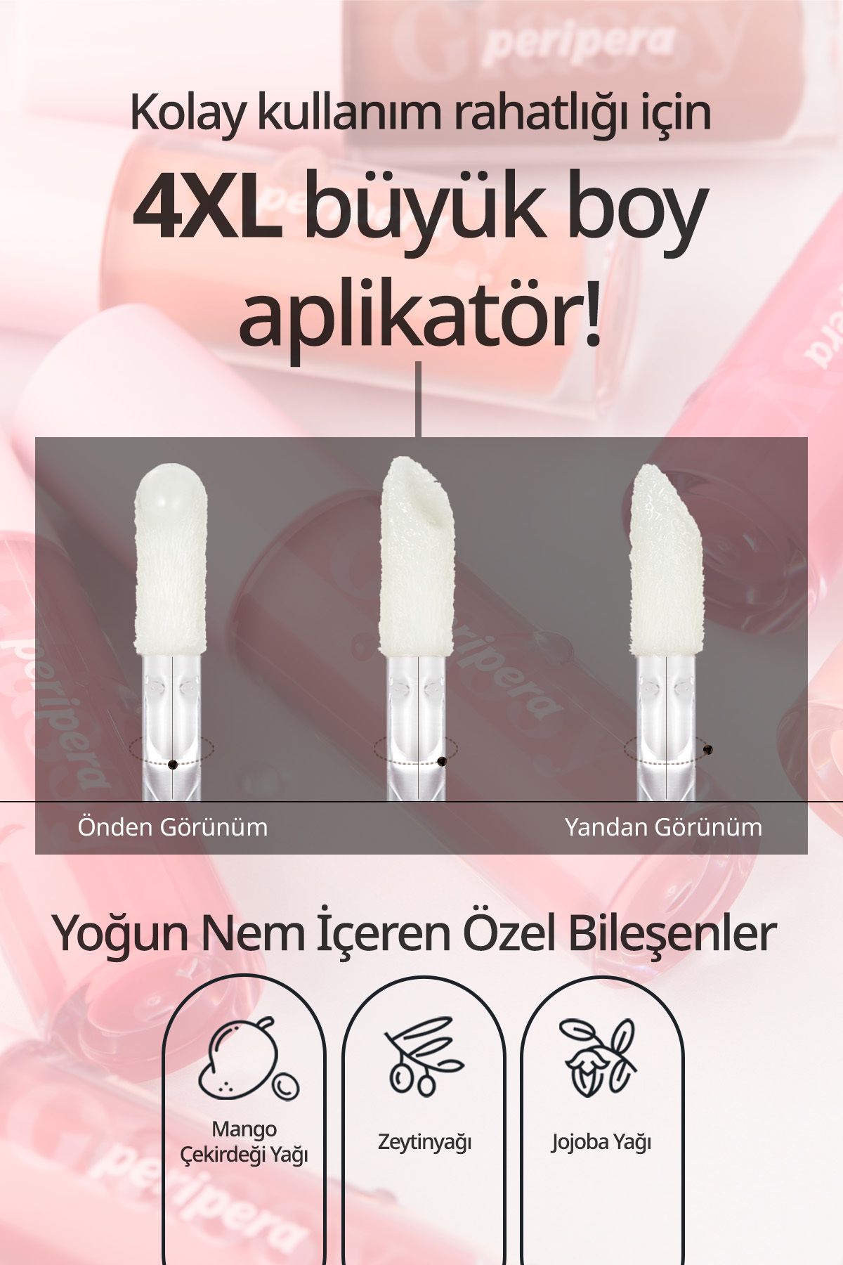 PERIPERA-Peripera Ink Glasting Lip Gloss - Full and Shiny Appearance for Lips (1 Clear) 7