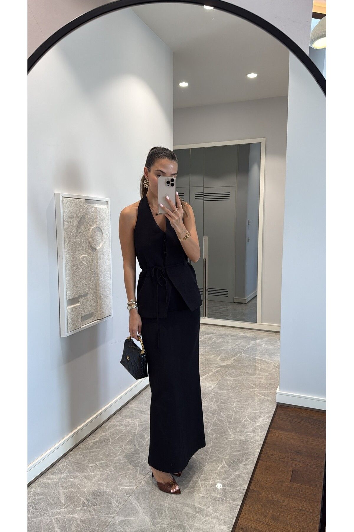 sinemkivanc co ZARİF HALTER YAKA İKİLİ TAKIM