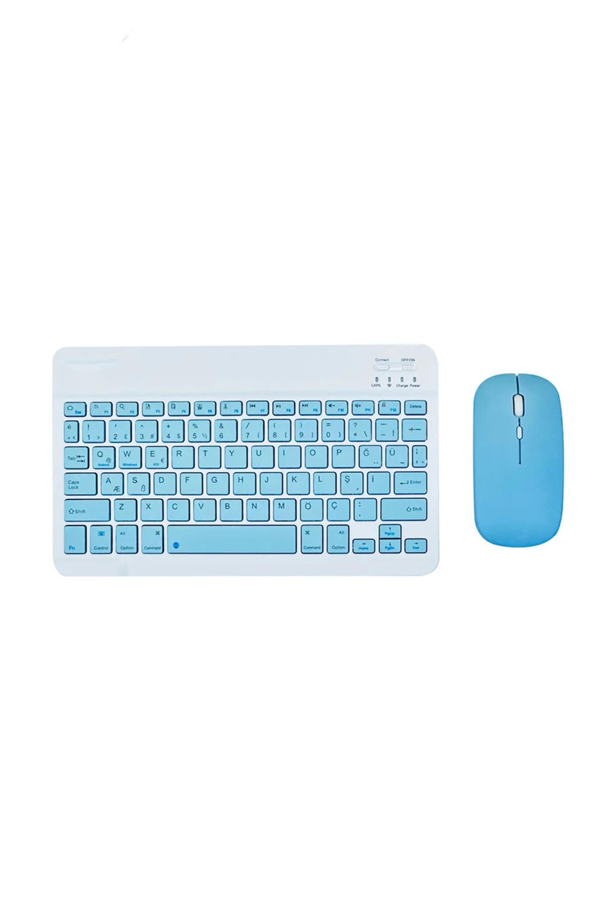 Şazel Tasarım Mouse&Kit Çok Amaçlı Kablosuz Bluetooth Klavye Mouse Seti – TV, Telefon, Tablet ve Laptop Uyumlu