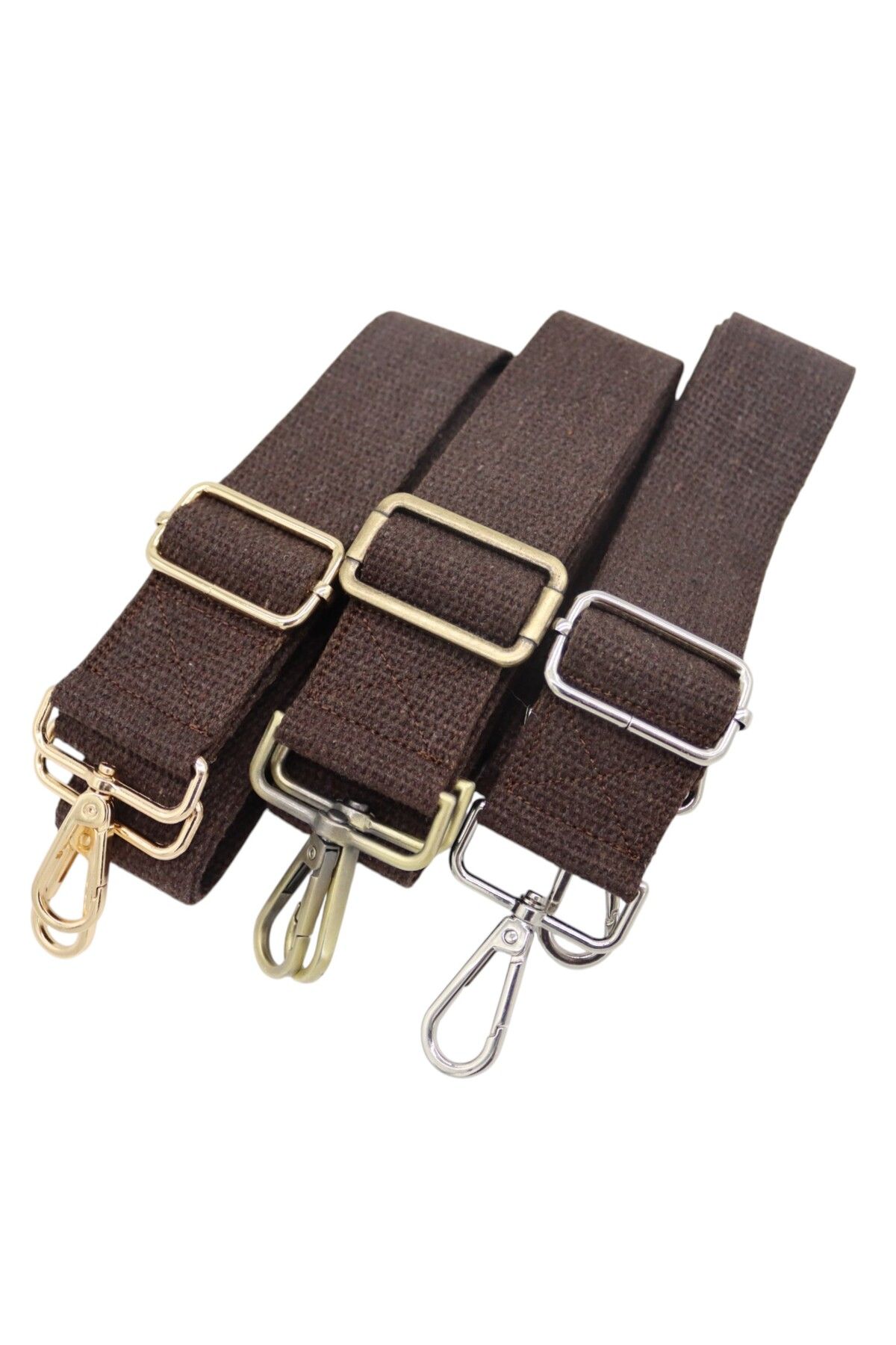 Anatolia Kahverengi pamuklu ayarlanabilir çanta omuz askısı,brown adjustable cotton bag strap