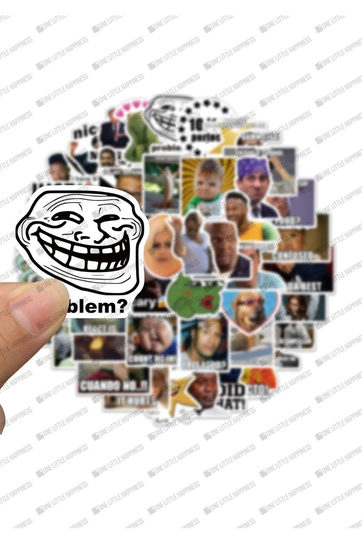 One Little Happiness Komik Mem Çıkartma 1. Seri Laptop Notebook Telefon Kılıfı Sticker Seti