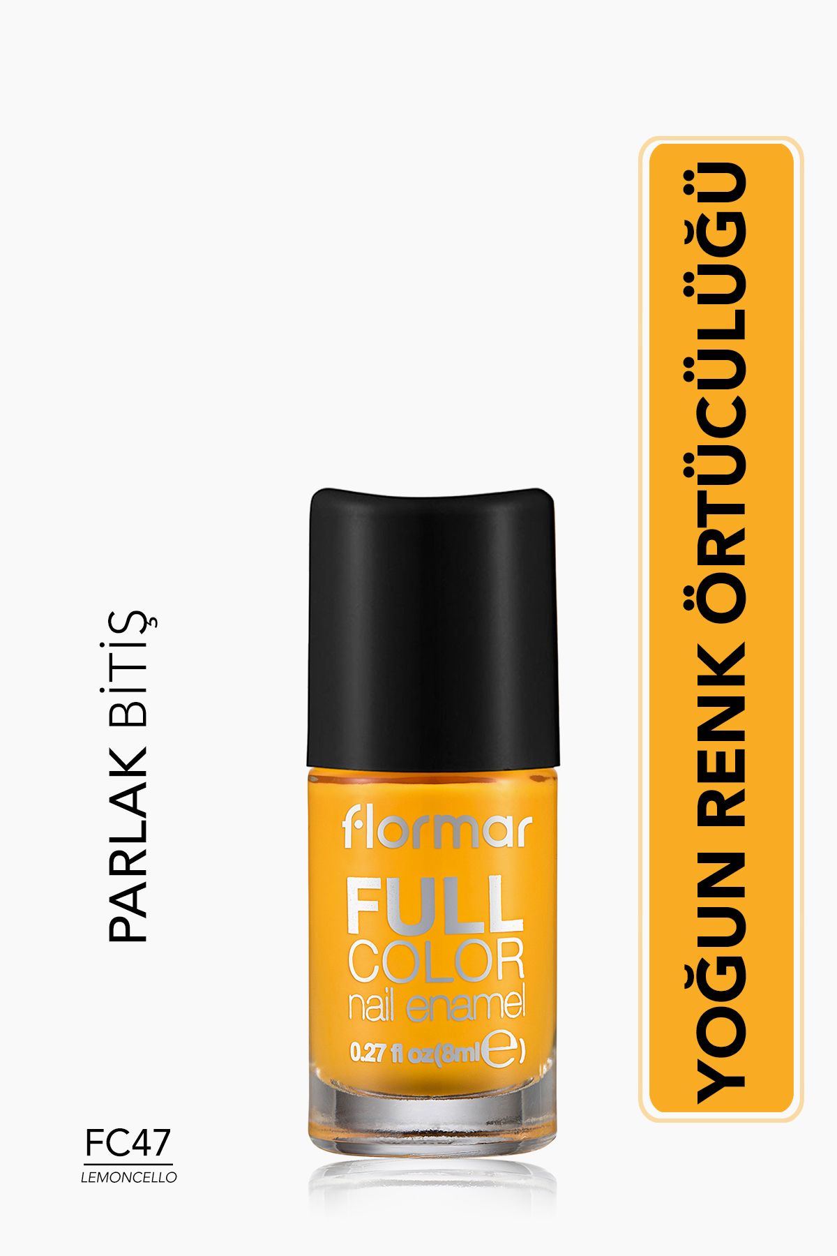 Flormar Full Color Ultra Yüksek Pigmentli & Parlak Bitişli Oje