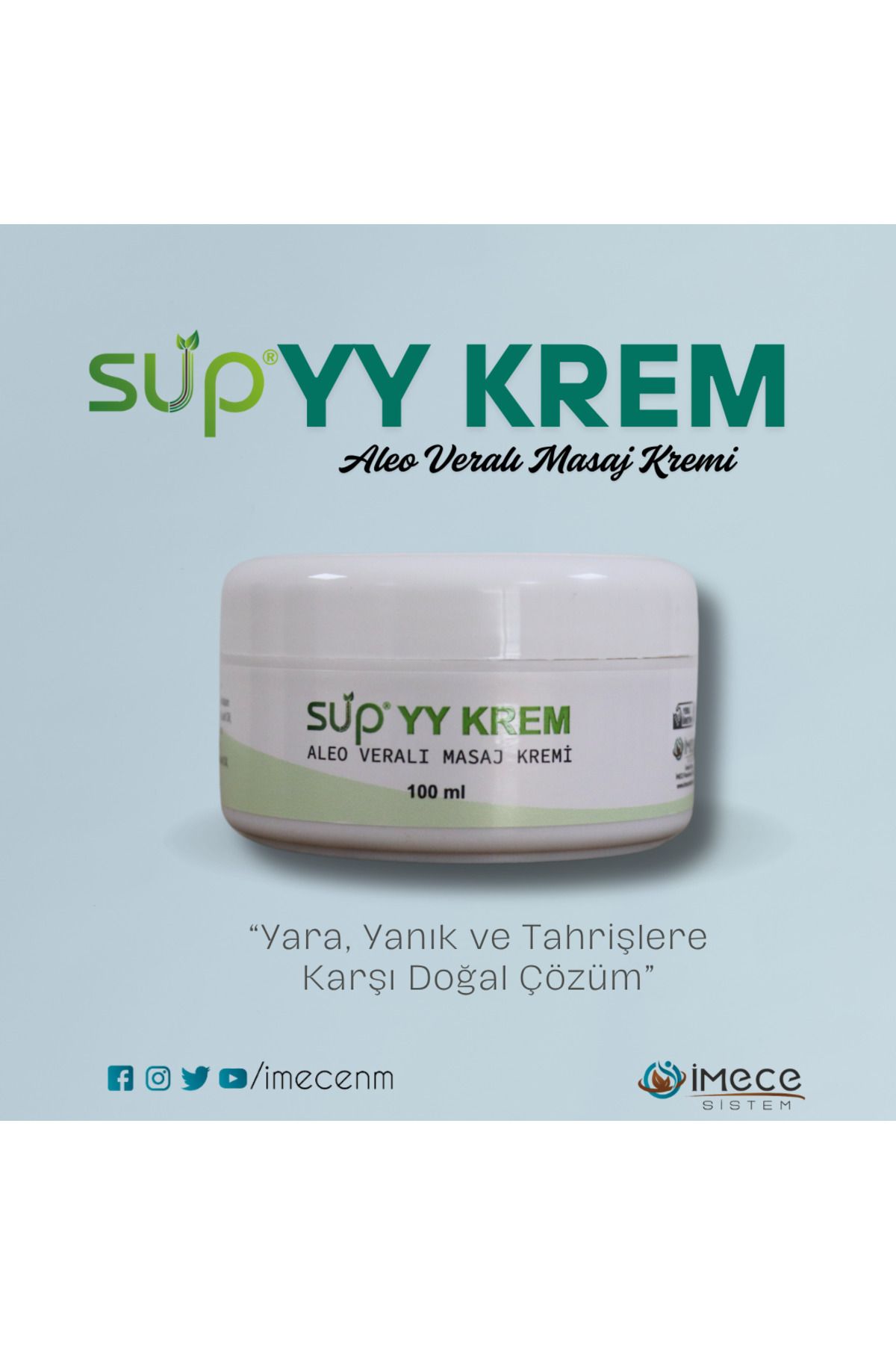 SUP YY KREM – Yara, Yanık ve Tahrişlere Karşı Doğal Çözüm