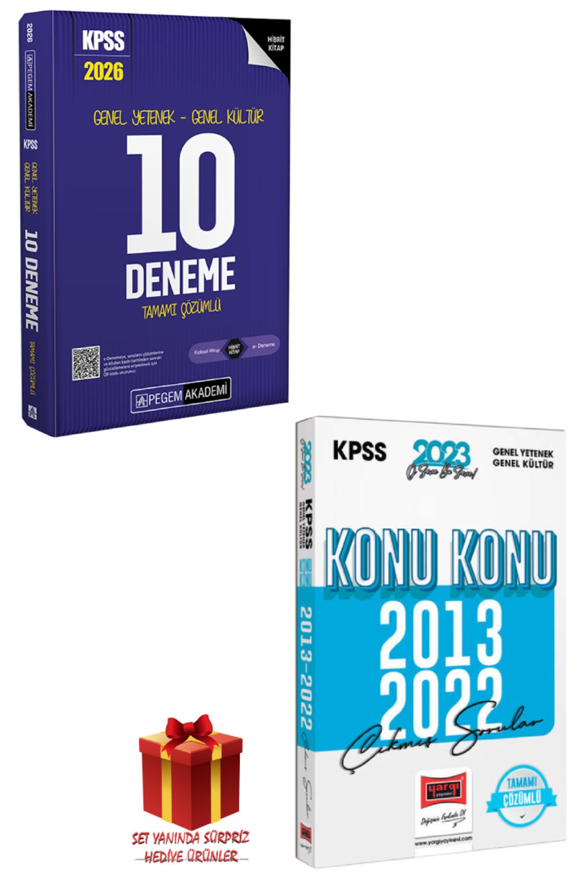 Pegem Akademi Yayıncılık 2026 Pegem KPSS 10 Deneme+Yargı GYGK Çıkmış Sorular+Hediye