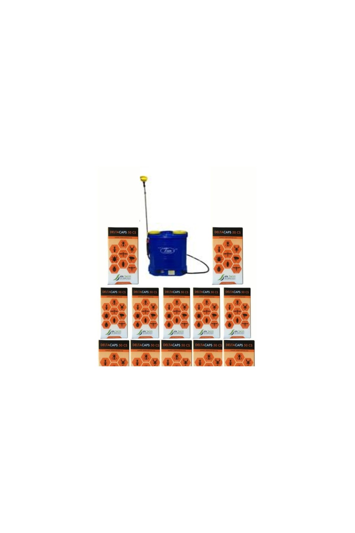 HB 16 Lt Akülü İlaçlama Makinesi SİSTARIM DeltaCaps50CS/12xAdet/Hamamböceği İlacı/HBAKÜLÜ 16Lt İlaçlama Pompası Böcek İlacı
