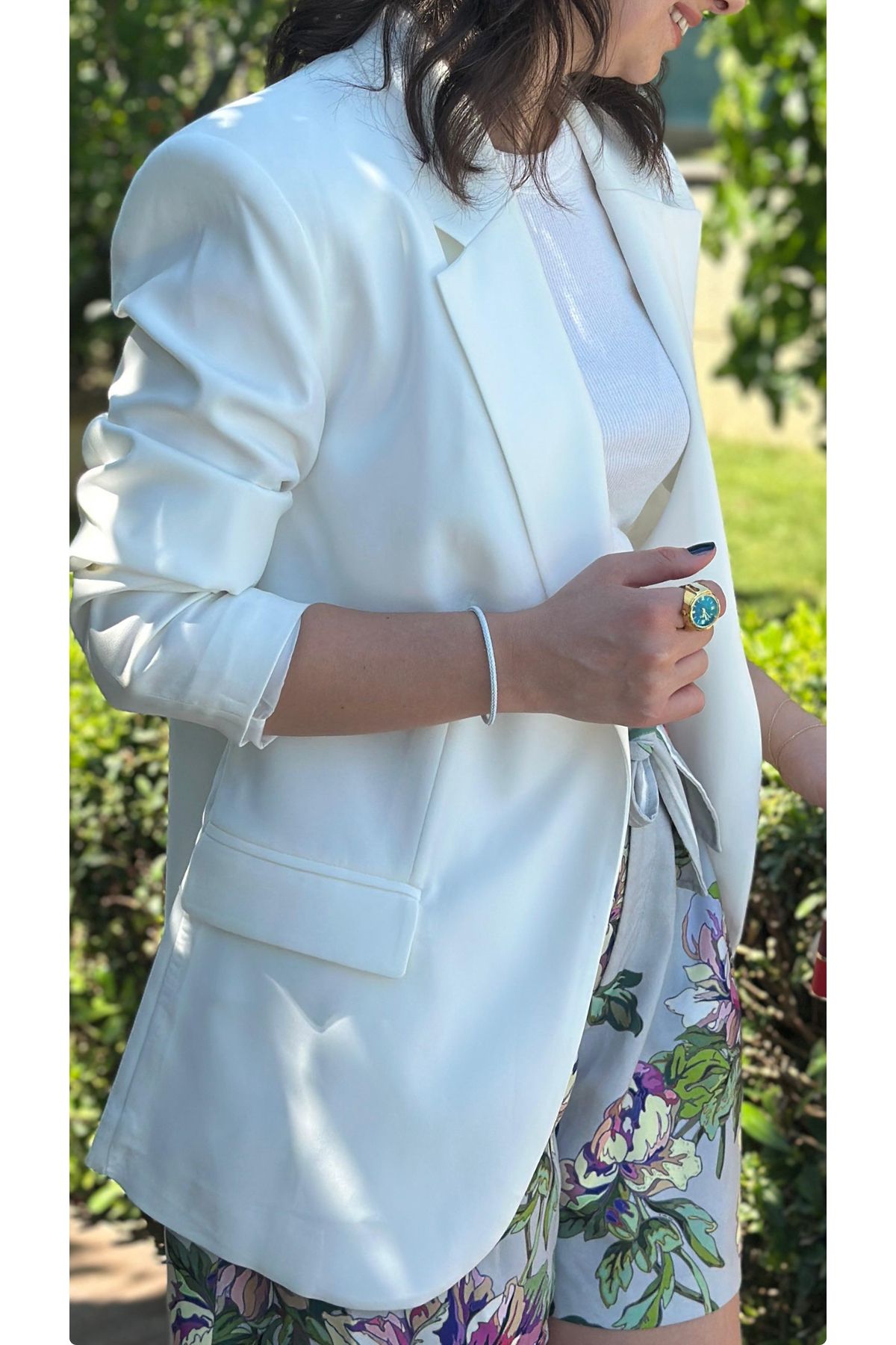 LaSorella Butik KADIN BEYAZ BLAZER CEKET