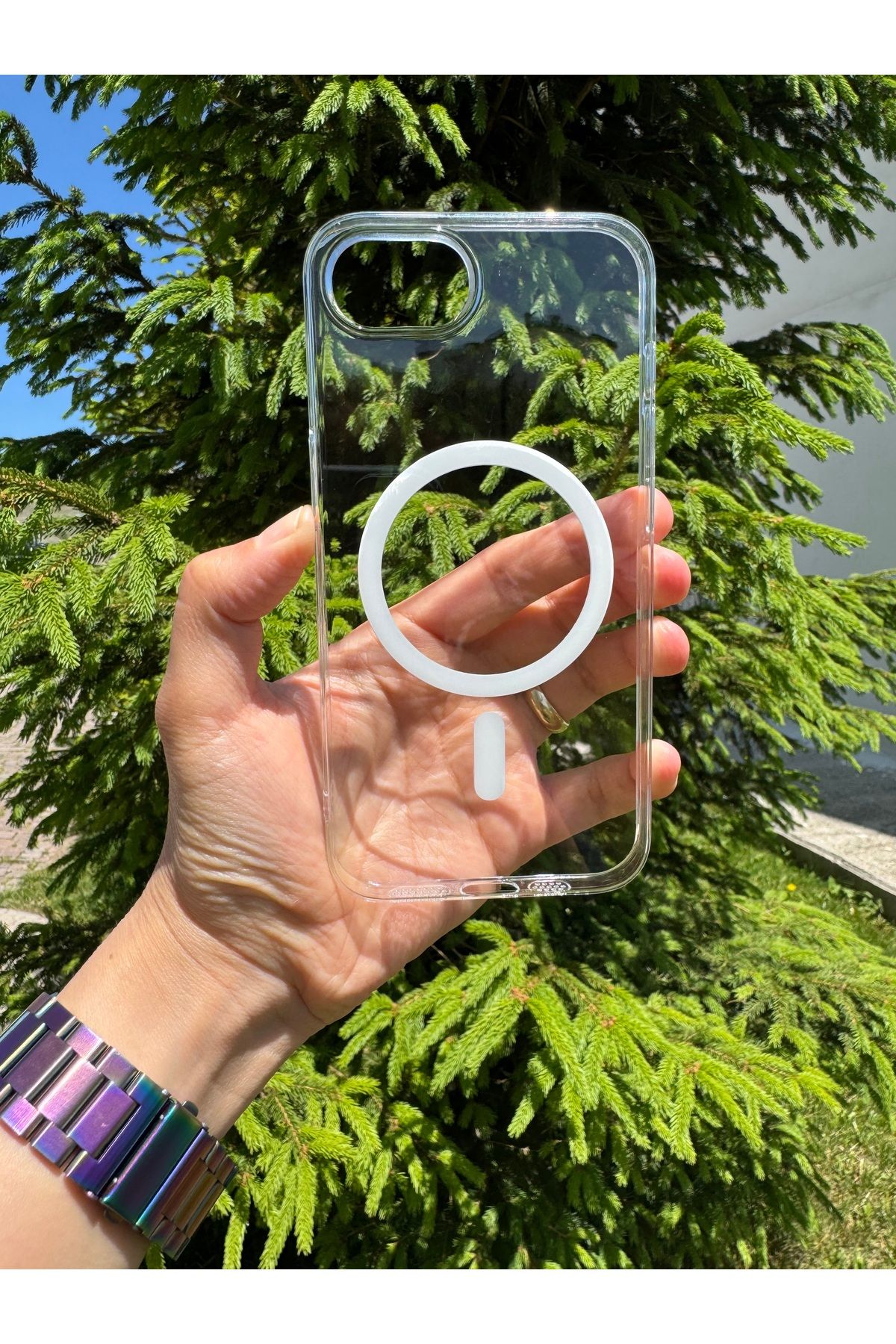 Deppo Trend iPhone 16E Uyumlu Kılıf Sert Sararmaz Magsafe Kamera Korumalı Koruyucu Dayanıklı Kapak