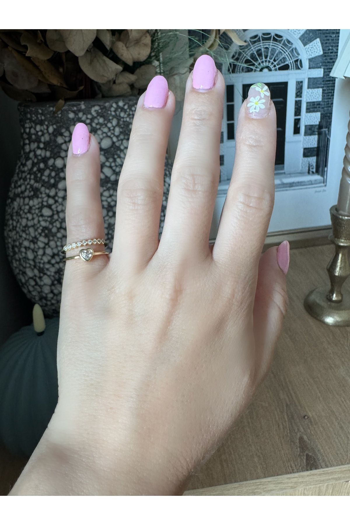 Gilia Jewelry Zirkon Taşlı Kalpli Serçe Parmak Yüzüğü