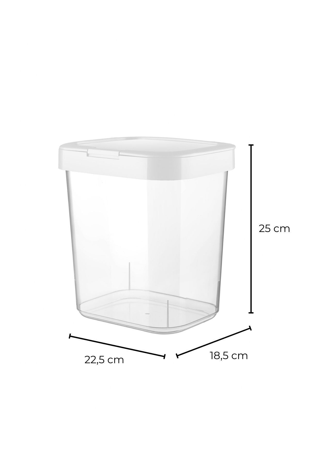 MYBOX-4-Piece Mega Flour Pulses Food Container - Detergent Dispenser Powder Detergent Storage Box with Lock Lid 4X6 Lt 3