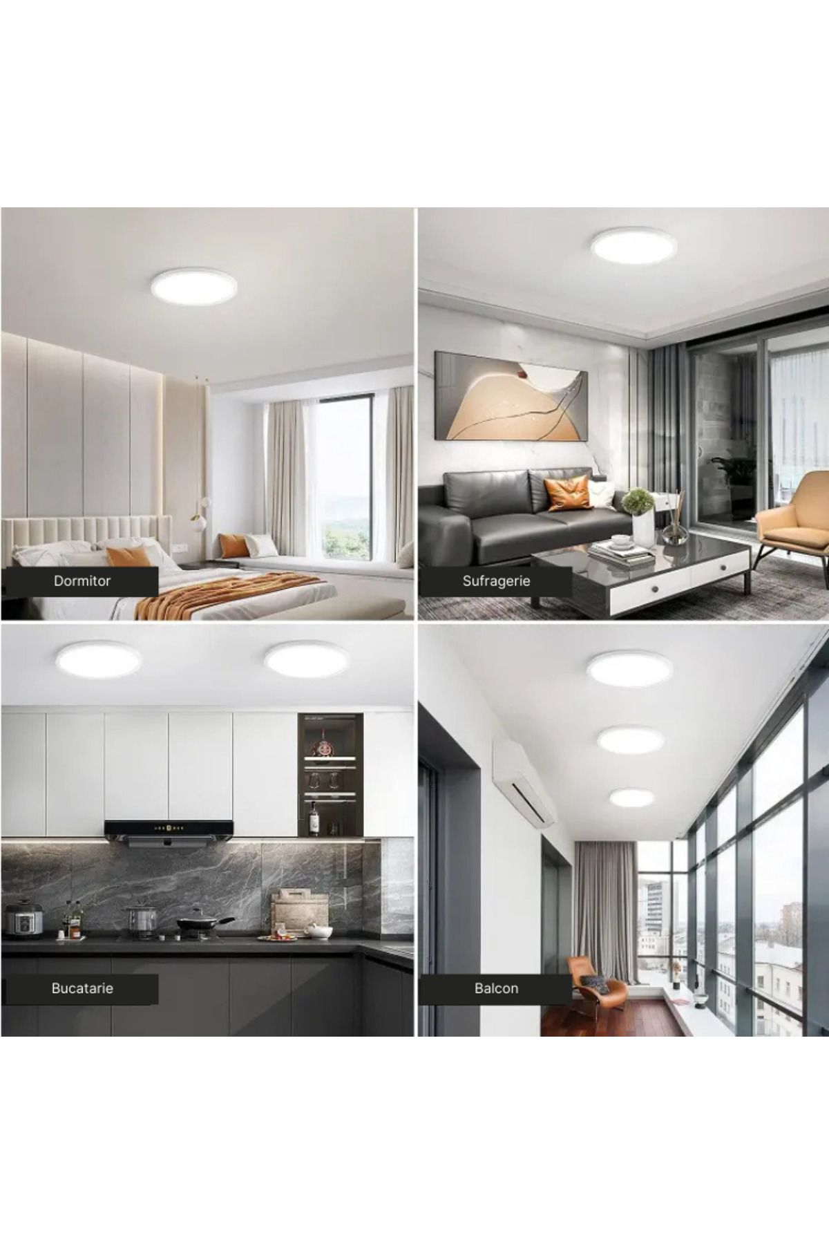 MaGeCa-Intelligent LED Ceiling Light, RGB 24w, Adjustable Temperature and Light Intensity, Remote Control 7