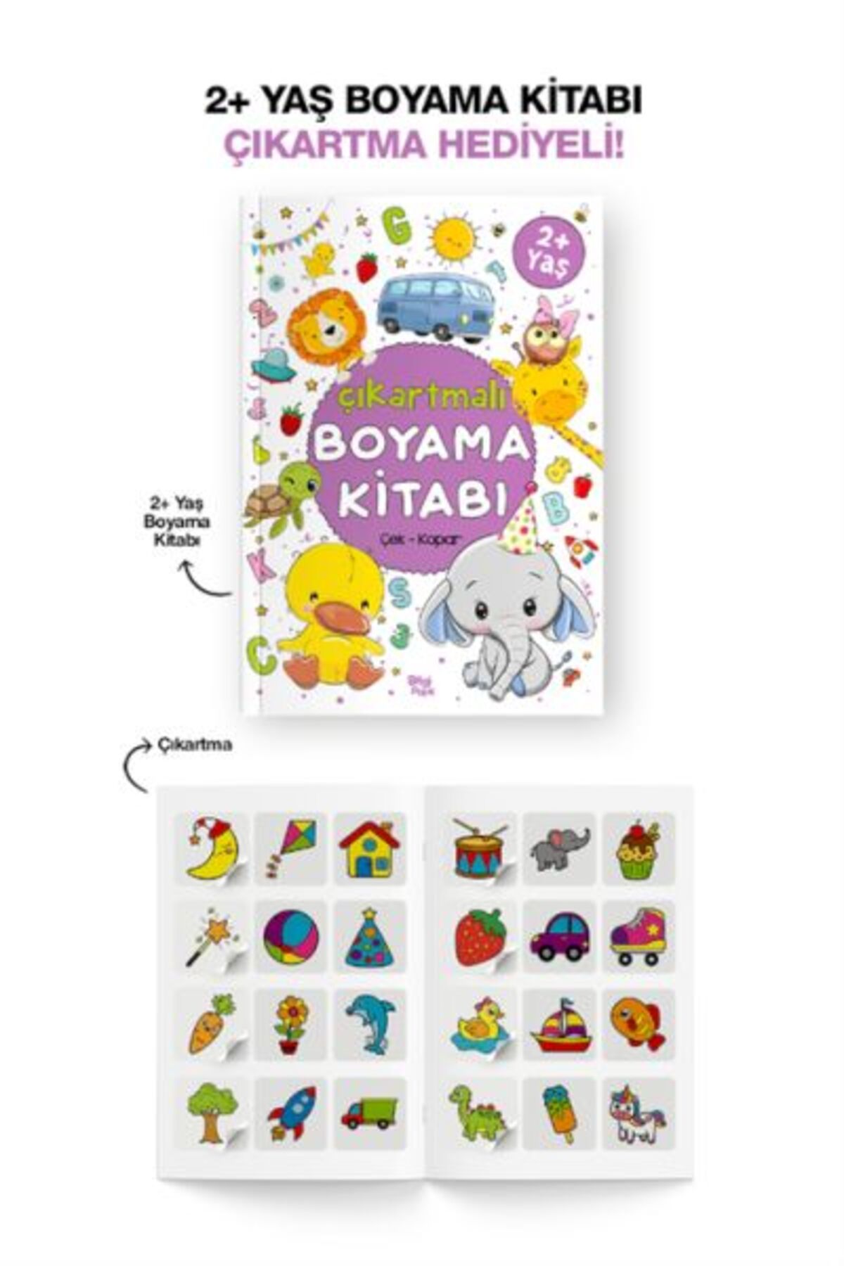 Karatay Yayınları Çıkartmalı Boyama Kitabı 2 Yaş