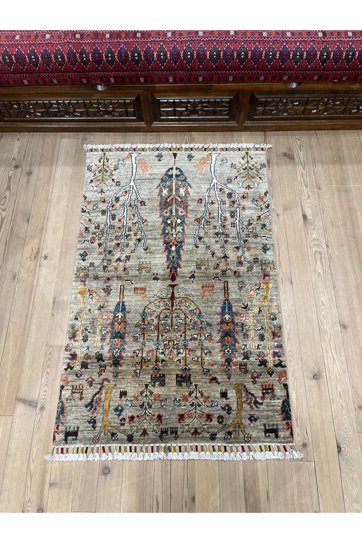 ŞİRVAN HALI EL DOKUMA AFGAN HALI - 120 x 80