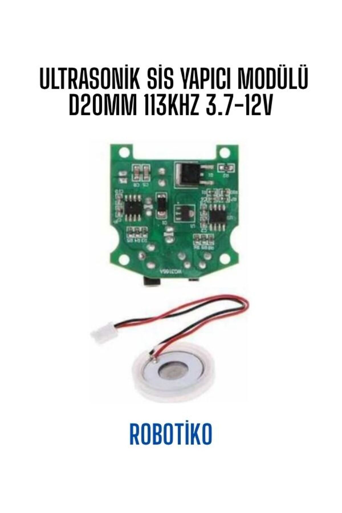 OEM Ultrasonik Sis Yapıcı Modülü D20mm 113Khz 3.7-12V